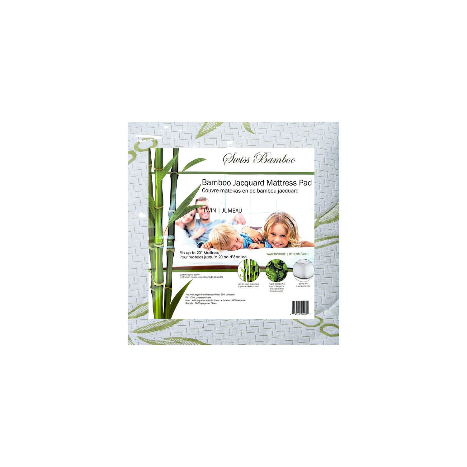 Ultraflex Swiss Bamboo - Jacquard Bamboo Waterproof Mattress Protector