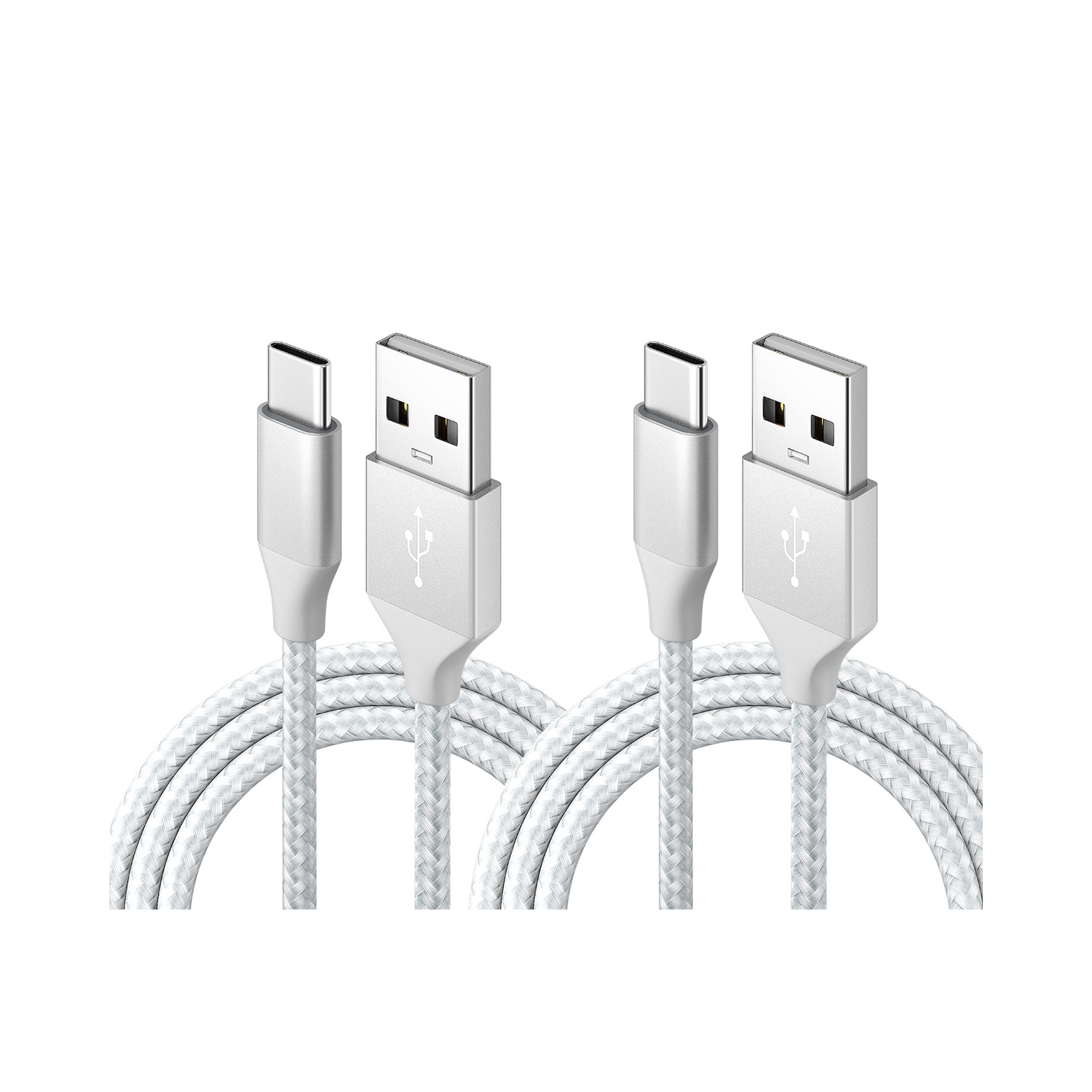 navor 2-Pack 10FT USB Type-C Charging Cable Compatible with Samsung Galaxy S10/S10 Plus/S9/Note 10/9/8/S8/S8+, Google Pixel, LG, Huawei, Motorola Nylon Braided Fast Charging and Data Transfer Cord