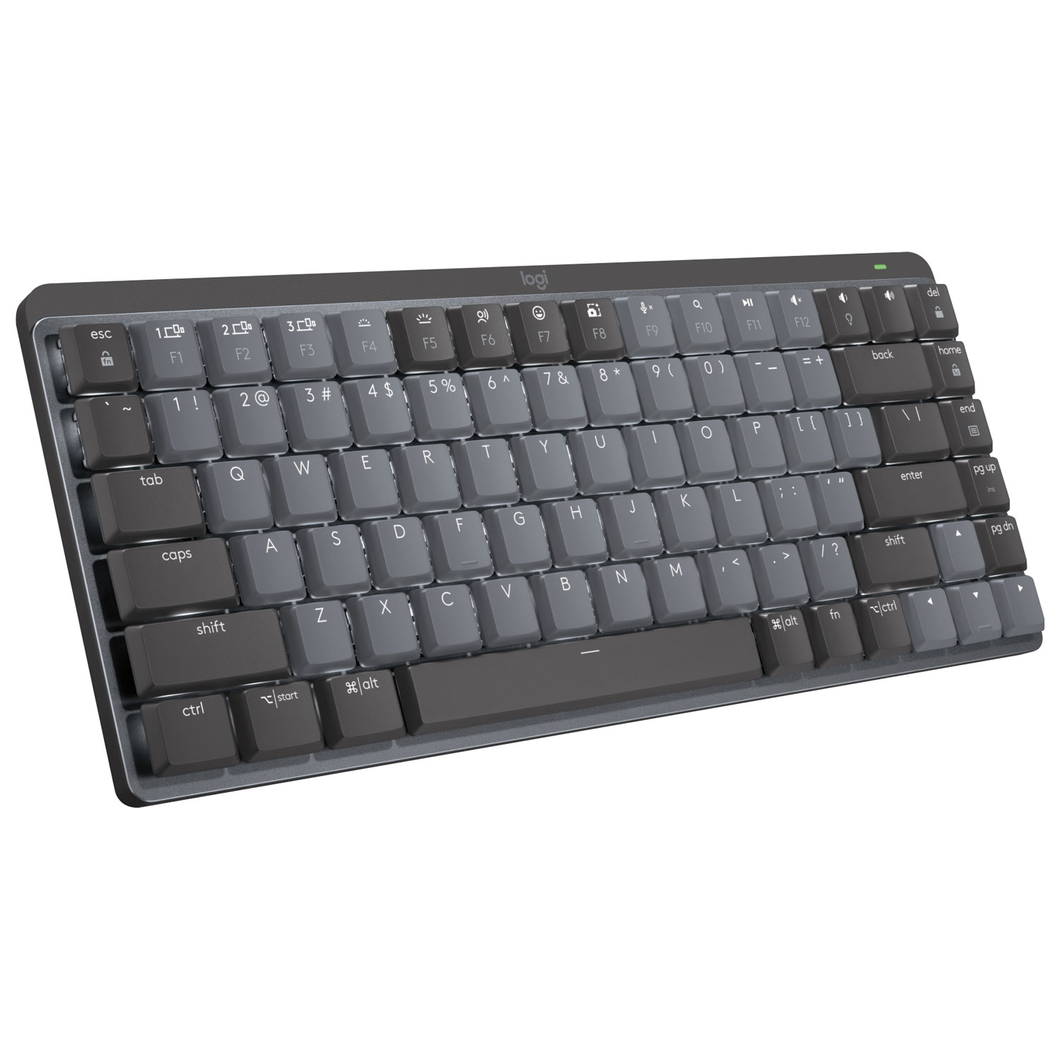 Logitech MX Mechanical Mini Wireless Compact Backlit Tactile Keyboard - Graphite