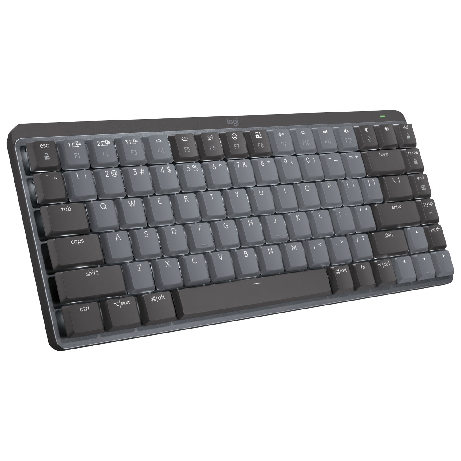 Clavier mécanique à clic rétroéclairé compact sans fil MX Mini de Logitech - Graphite
