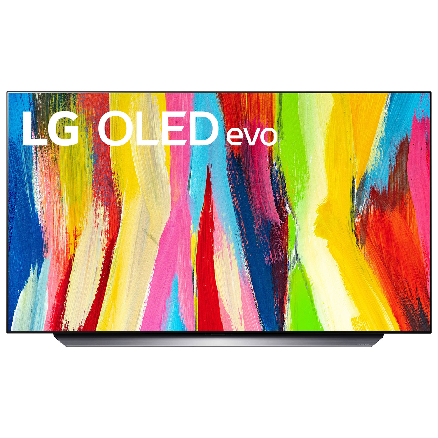 LG 48" 4K UHD HDR OLED webOS Evo ThinQ AI Smart TV (OLED48C2PUA) - 2022 - Dark Titan Silver