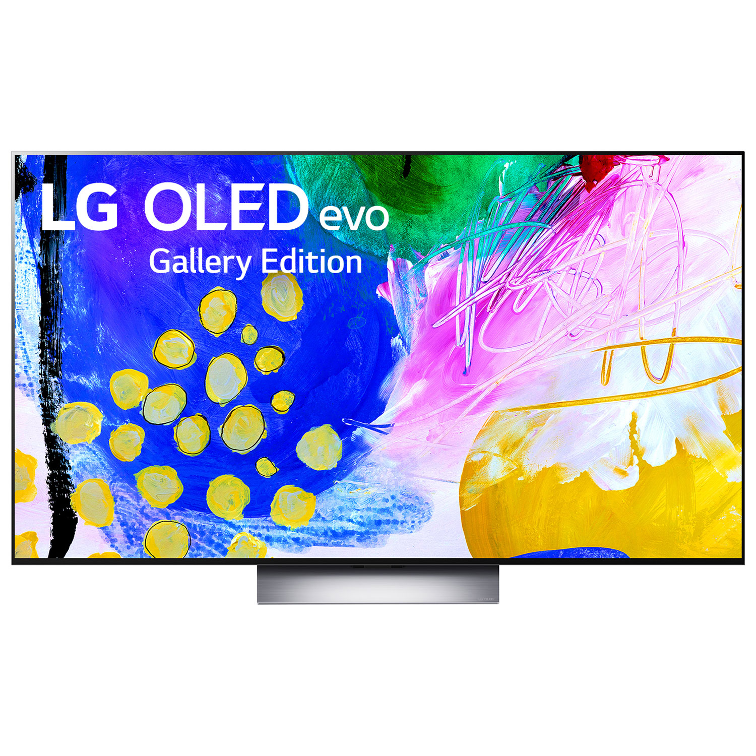 LG 83" G2 4K UHD HDR OLED webOS Evo Gallery Smart TV (OLED83G2PUA) - 2022 - Satin Silver