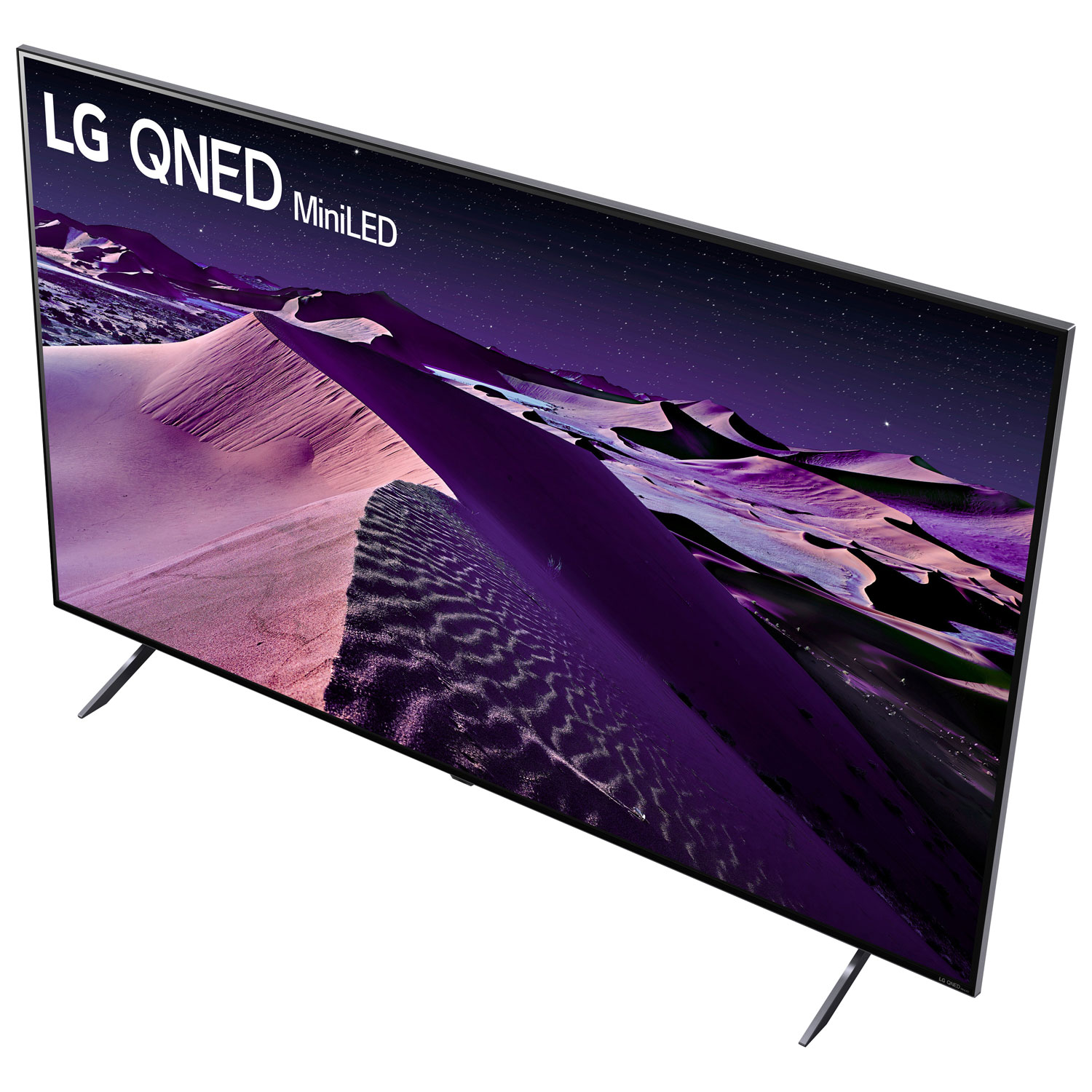 LG 55" 4K UHD HDR QNED webOS Smart TV - 2022 - Dark Titan Silver/Ashed Blue