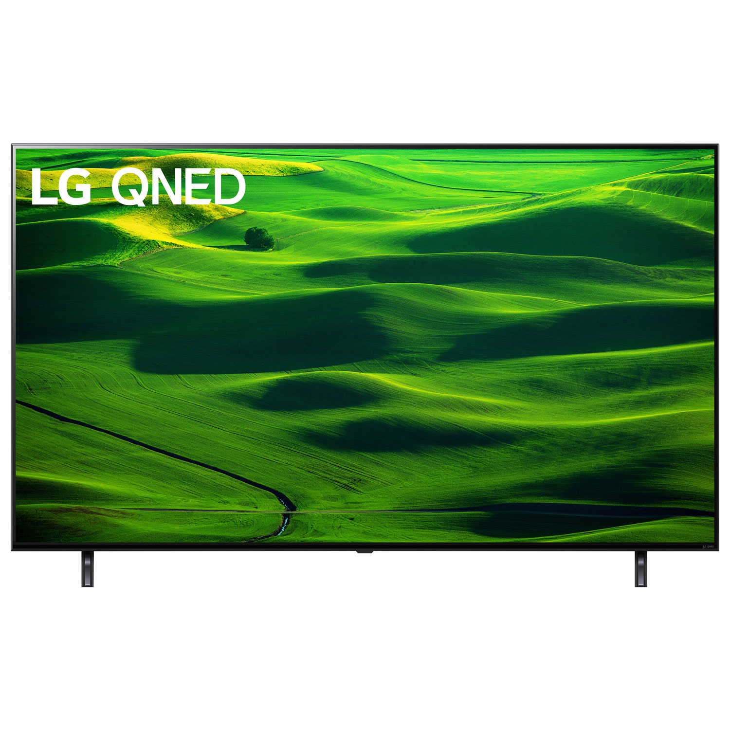LG 55" 4K UHD HDR QNED webOS Smart TV (55QNED80UQA) - 2022 - Dark Titan Silver/Ashed Blue