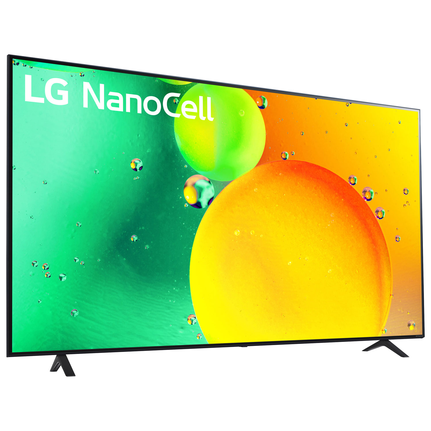 Téléviseur intelligent webOS HDR DEL UHD 4K de 70 po NanoCell de LG - 2022 - Bleu cendré - Excl. BBY