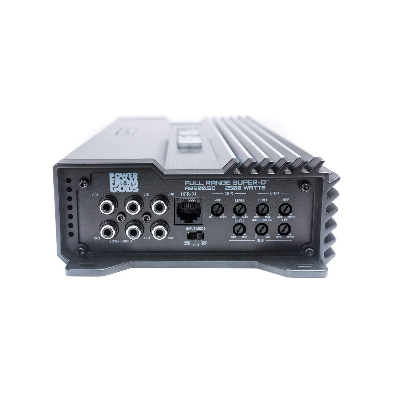 Hifonics A2500.5D Alpha Series 2500 Watt 5-Channel Car Amplifier