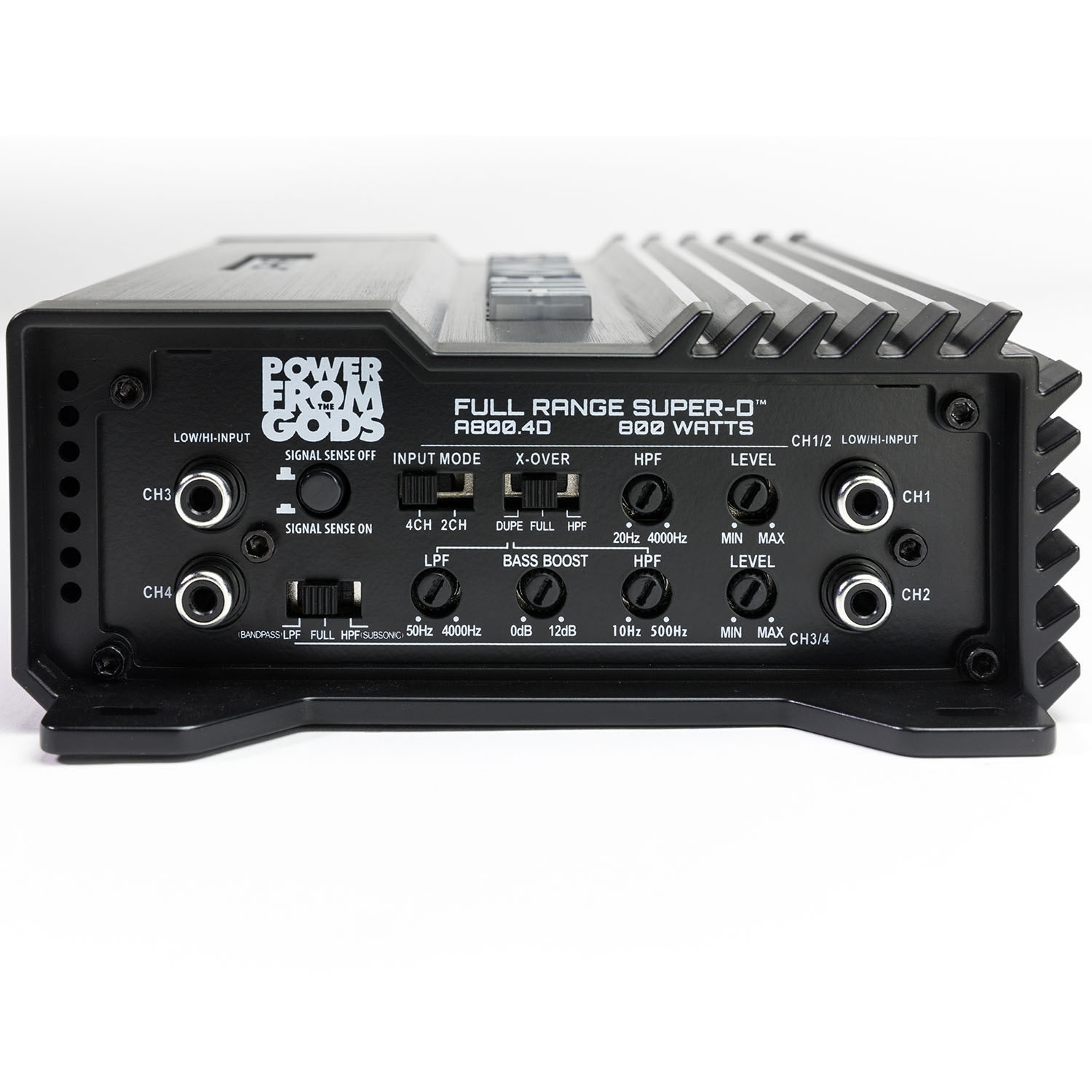 Hifonics A800.4D Alpha Series Compact 800 Watt 4-Channel Car Amplifier