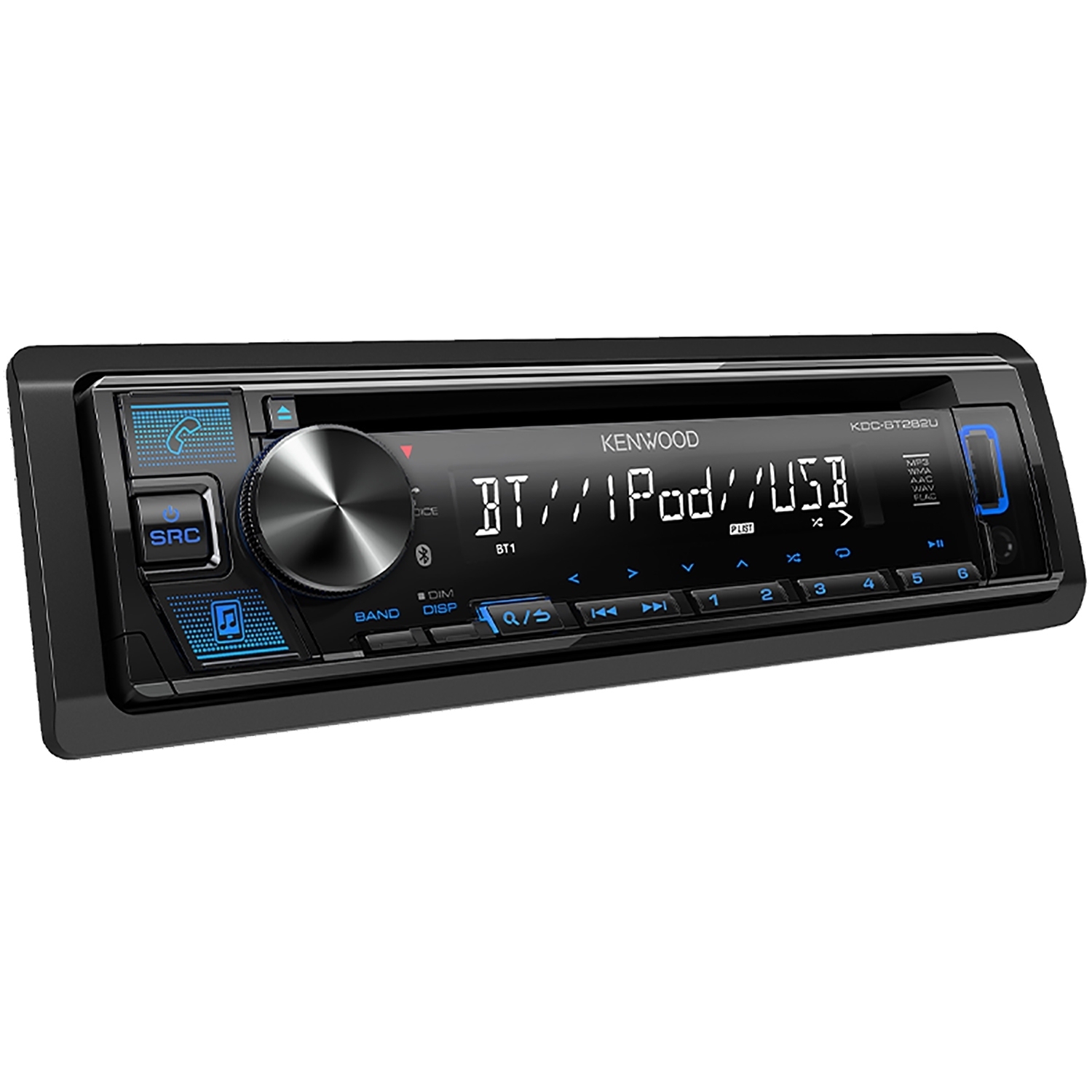 Kenwood KDC-BT282U - Récepteur Multimédia avec Lecteur CD, Bluetooth 4.2, Pour Voiture, Noir