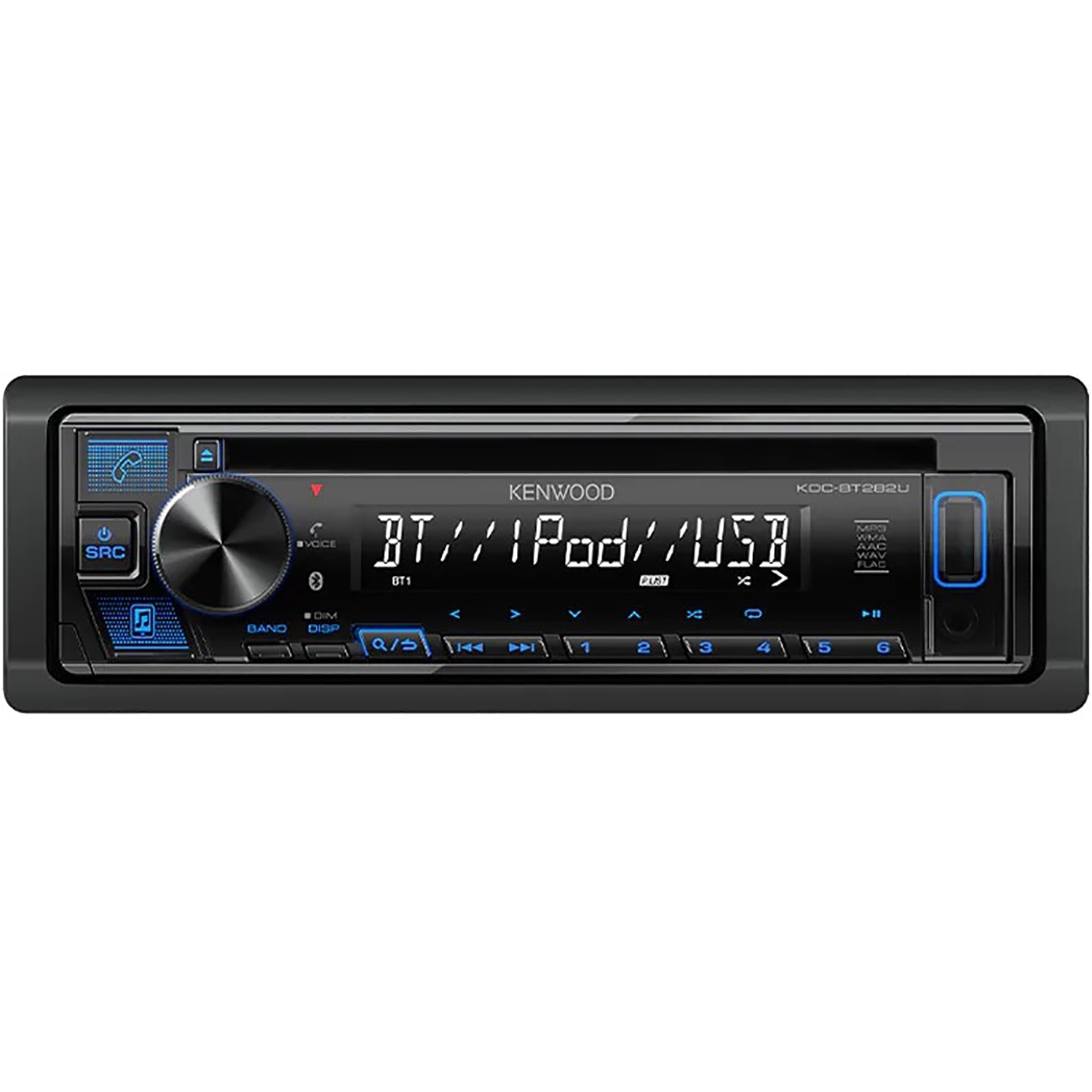 Kenwood KDC-BT282U - Récepteur Multimédia avec Lecteur CD, Bluetooth 4.2, Pour Voiture, Noir