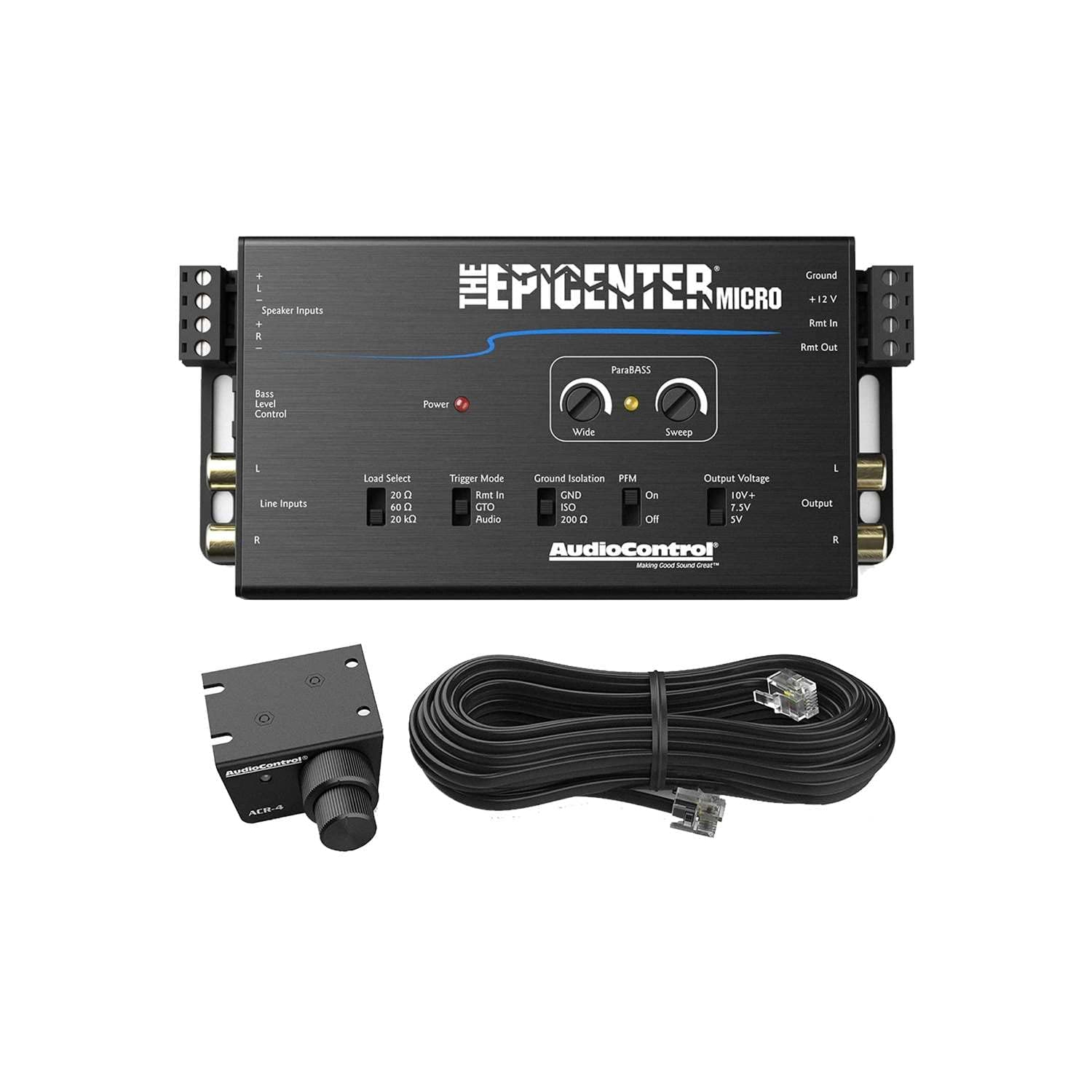 AudioControl The Epicenter Micro Bass Restoration Processor & Line Output Converter w/ACR-4 Remote Included