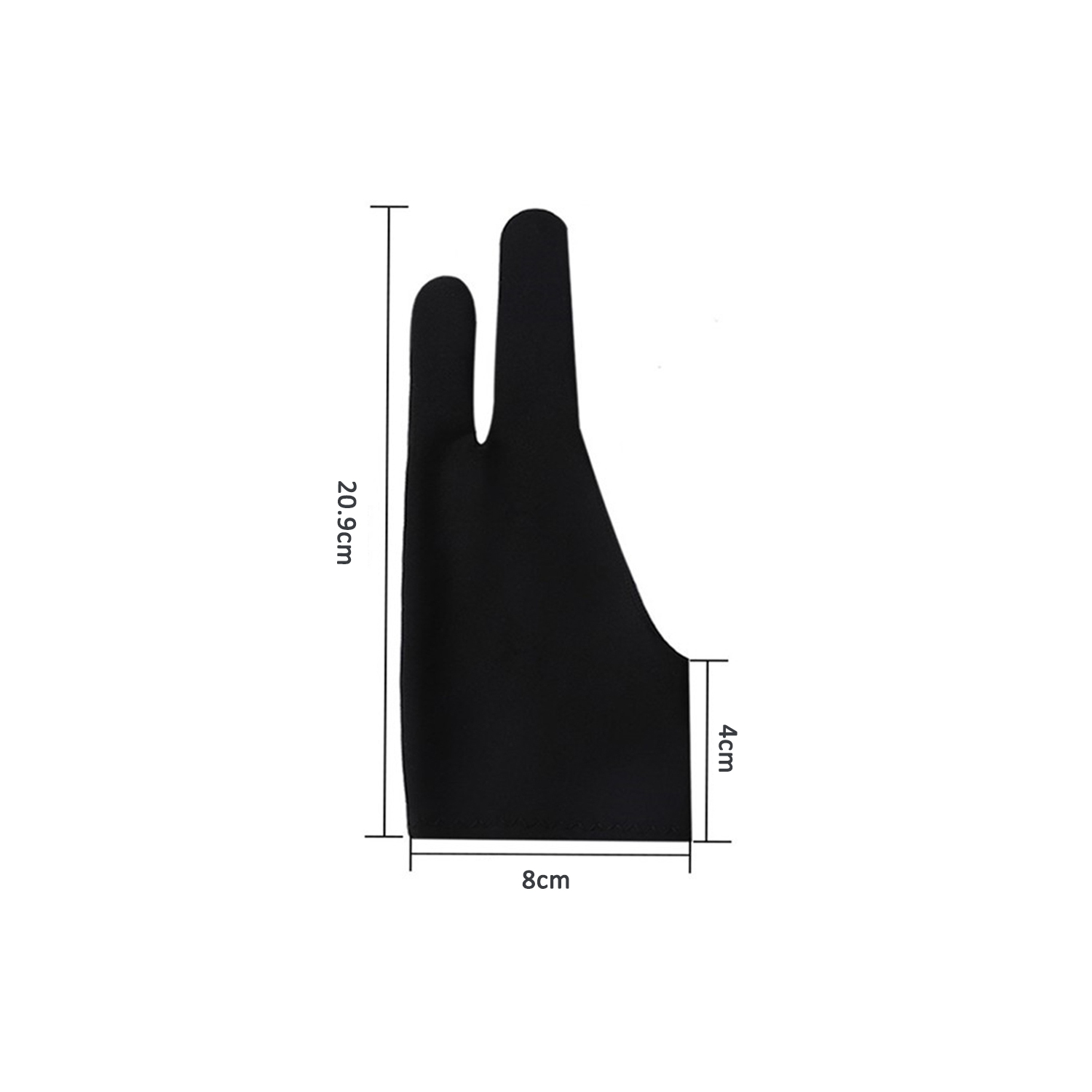 navor Artist Gloves, High Elasticity Glove with Two Fingers for Sketching, Graphics iPad Drawing for Right/Left Hand