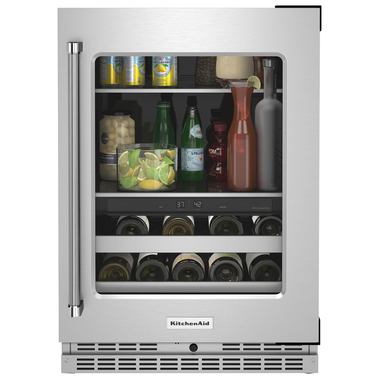 KitchenAid Undercounter 4.9 Cu. Ft. Freestanding Beverage Centre - Stainless Steel