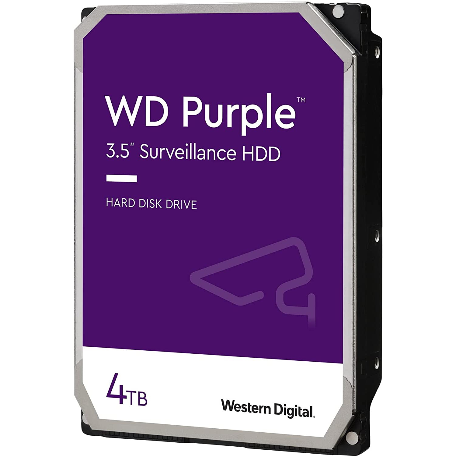 Western Digital 4TB WD Purple Surveillance Internal Hard Drive HDD - 5400 RPM, SATA 6 Gb/s, 256 MB Cache, 3.5"
