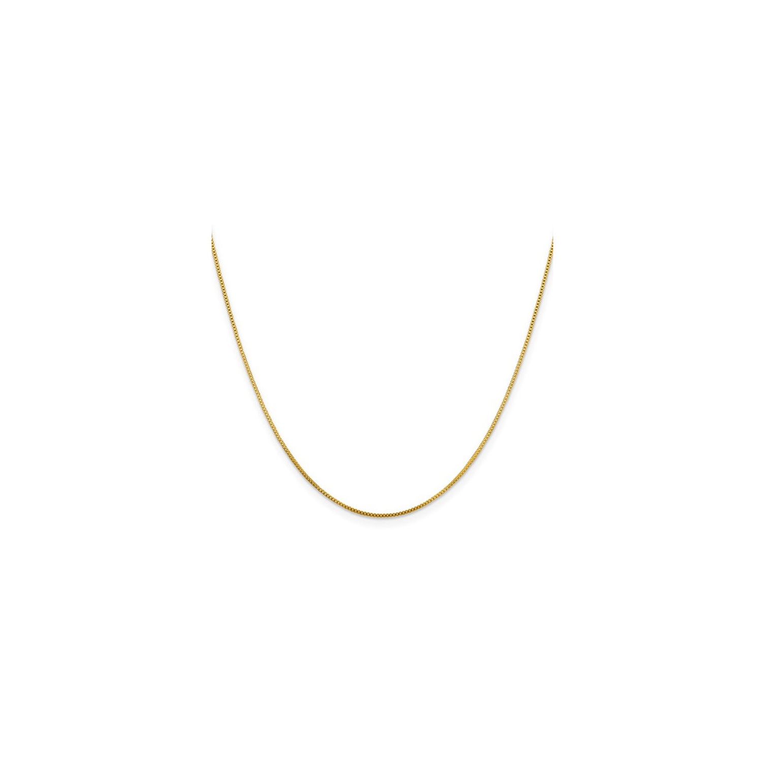 Chaîne en argent sterling plaqué or 20 pouces