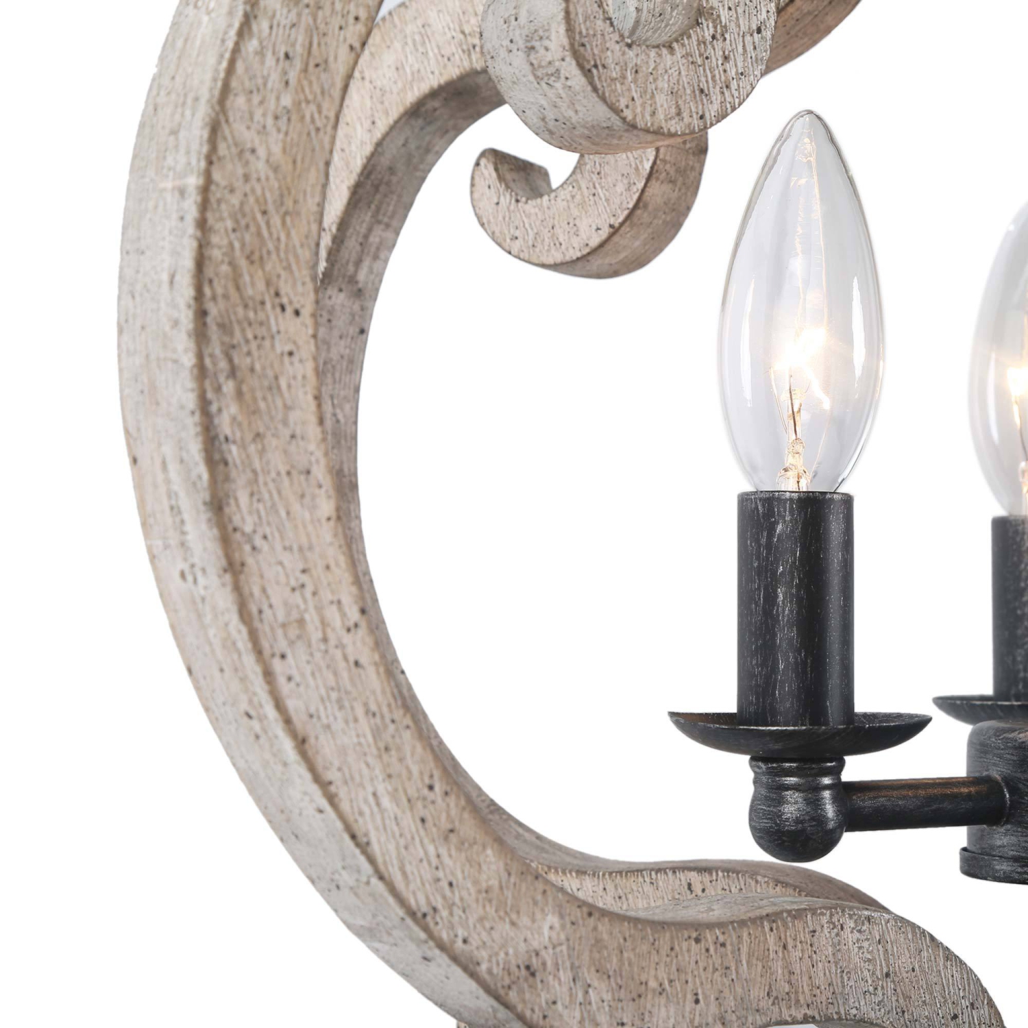 Farmhouse 3-Light Candelabra Chandelier