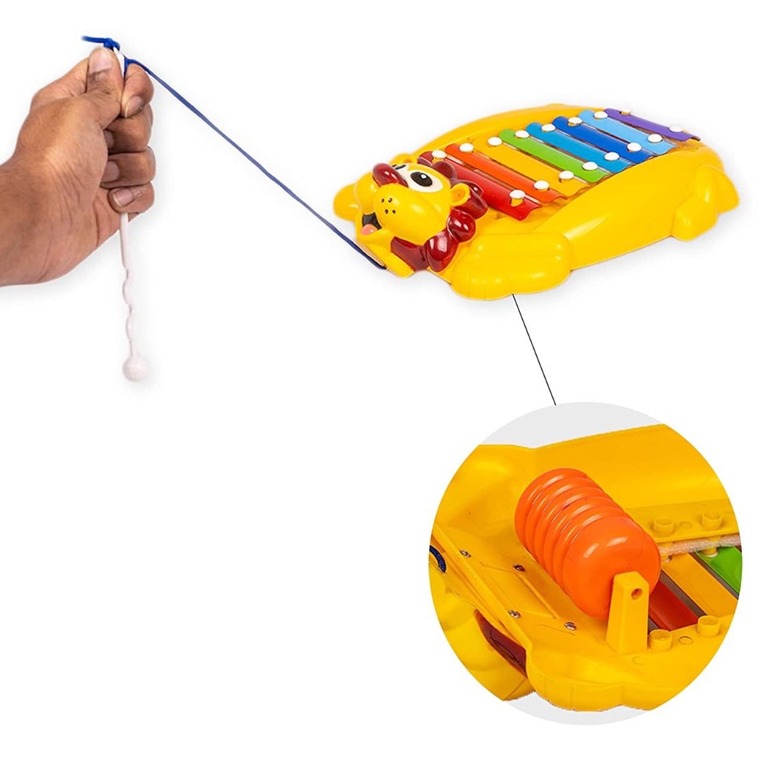 Lion Xylophone Musical Instruments Rainbow-Colored Toy