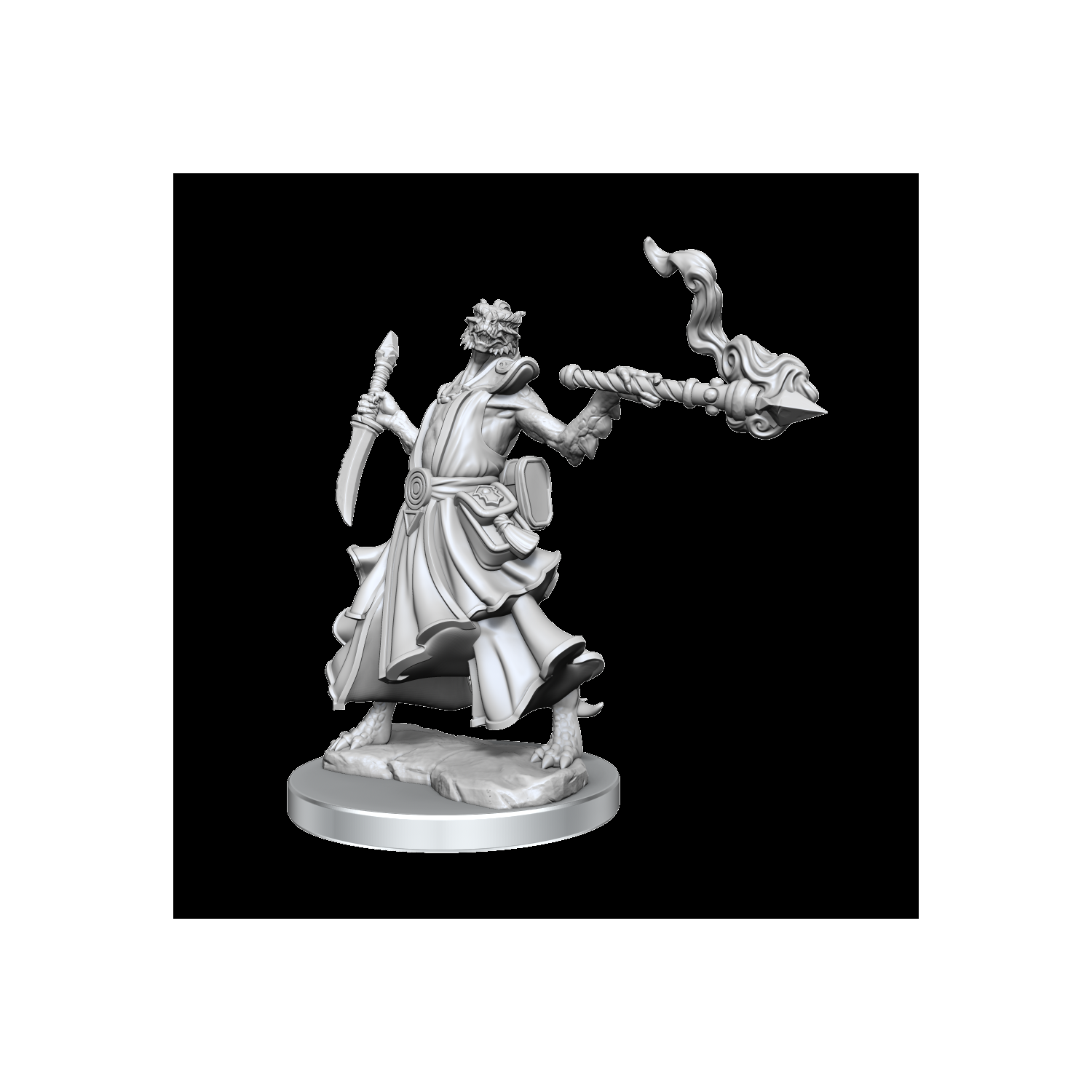 WizKids Games Dungeons & Dragons Frameworks Unpainted Miniatures: Dragonborn Sorcerer (Female) (SALE)