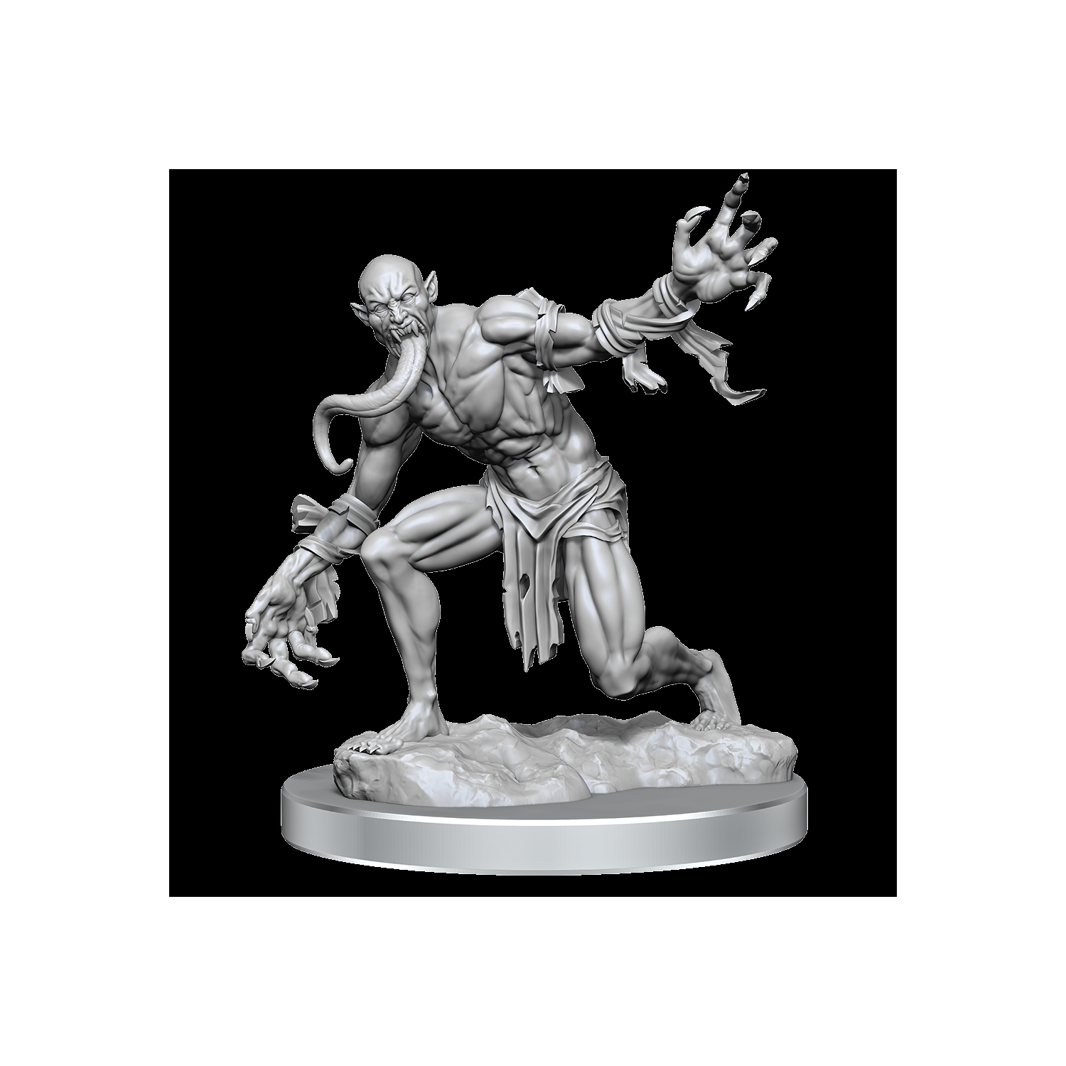WizKids Games Dungeons & Dragons Frameworks Unpainted Miniatures: Ghast and Ghoul (SALE)
