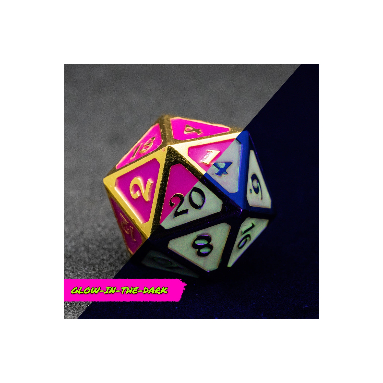 Die Hard Dice Multiclass Dire D20: AfterDark Mythica Neon Nightlife (Glow in the Dark)