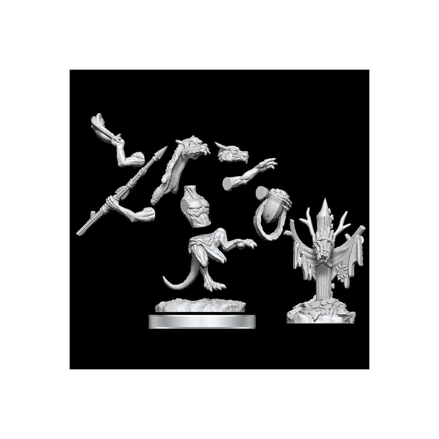 Dungeons & Dragons Frameworks Unpainted Miniatures: Kobolds