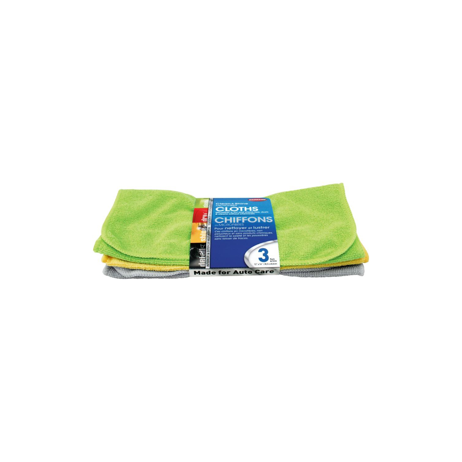 Microfiber Cleaning Towels - 12" x 16", 3 Pack