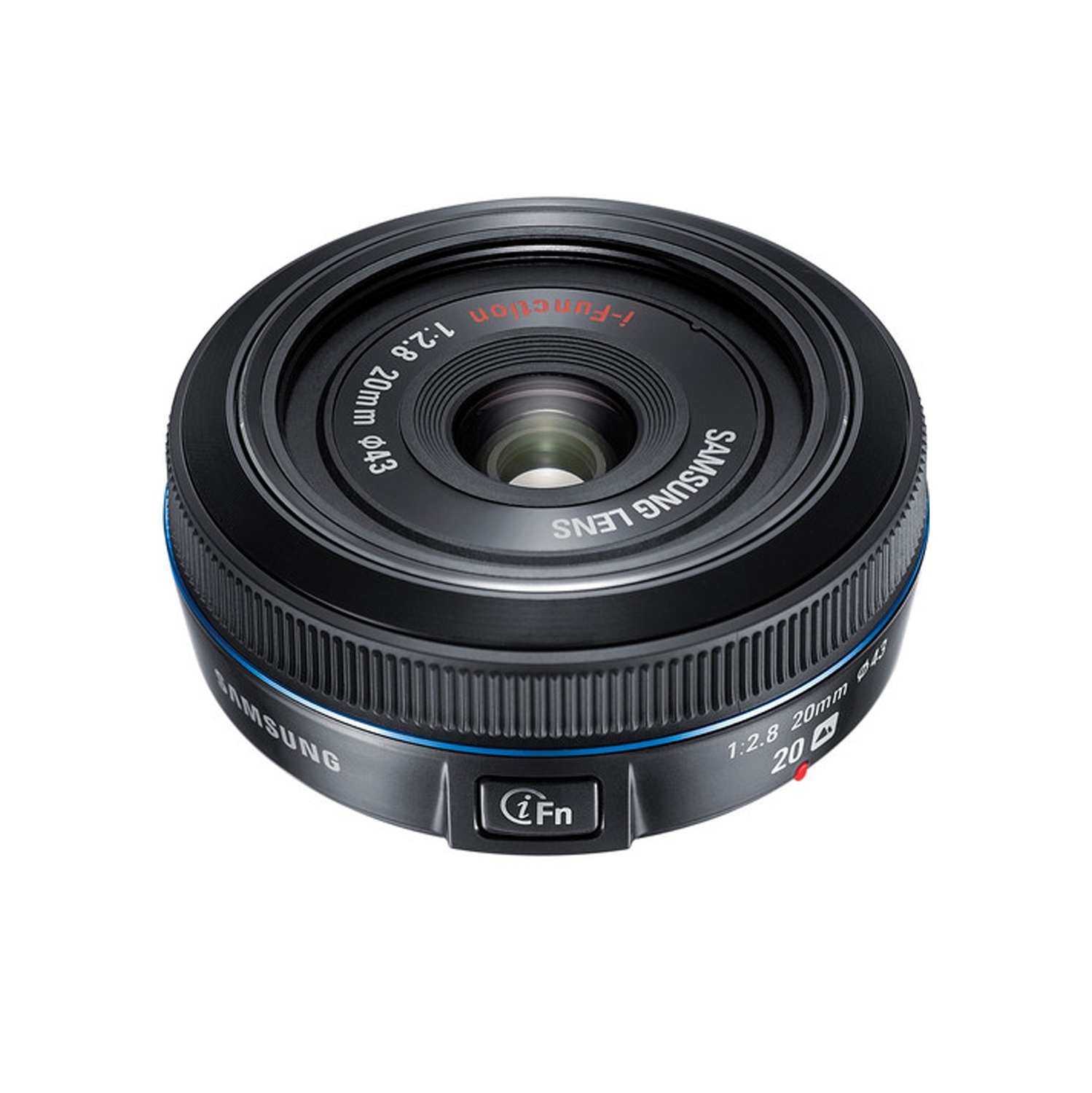 SAMSUNG 20MM F.8 PANCAKE LENS F/ NX Black - Kit with 128GB Memory Card