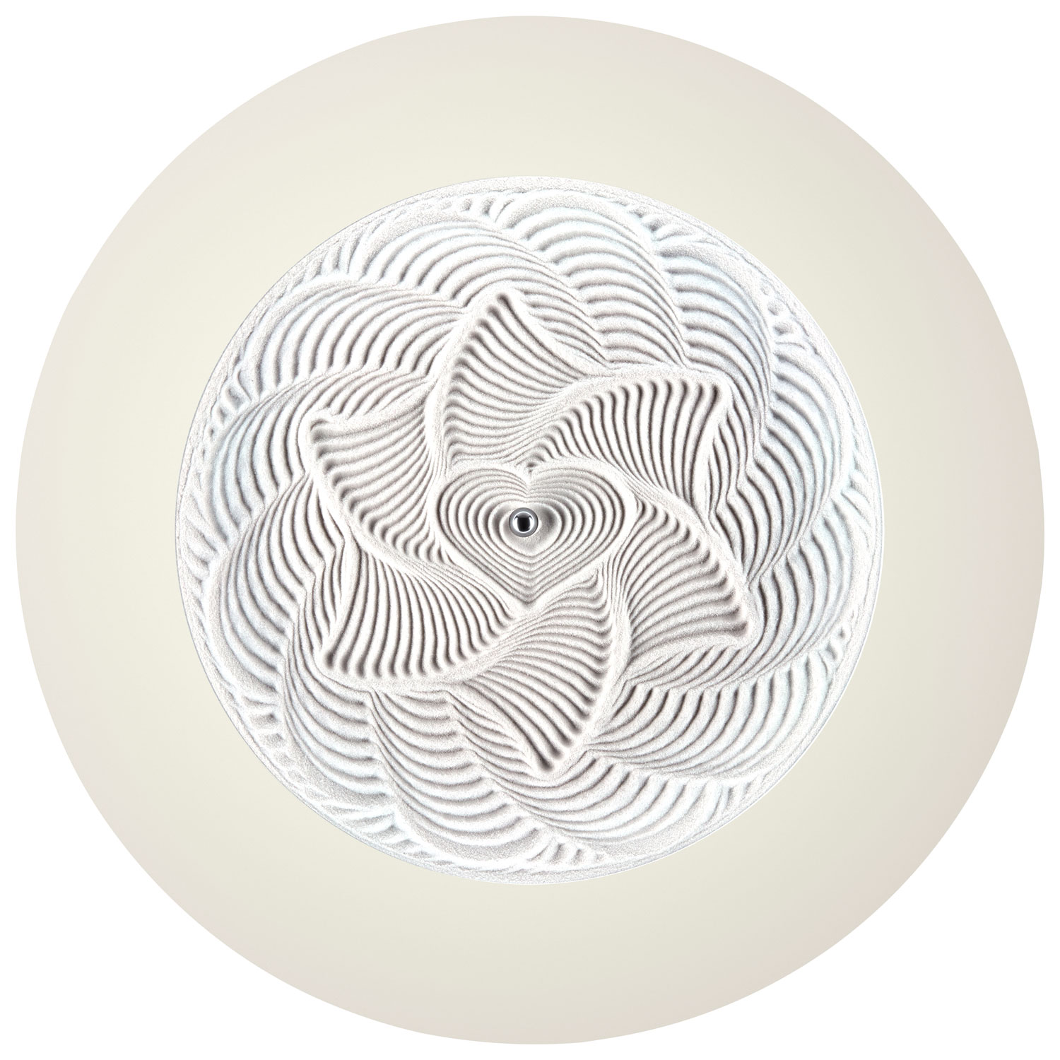 Table de sable cinétique de 16 po Drift Sandscape de HoMedics - Crème