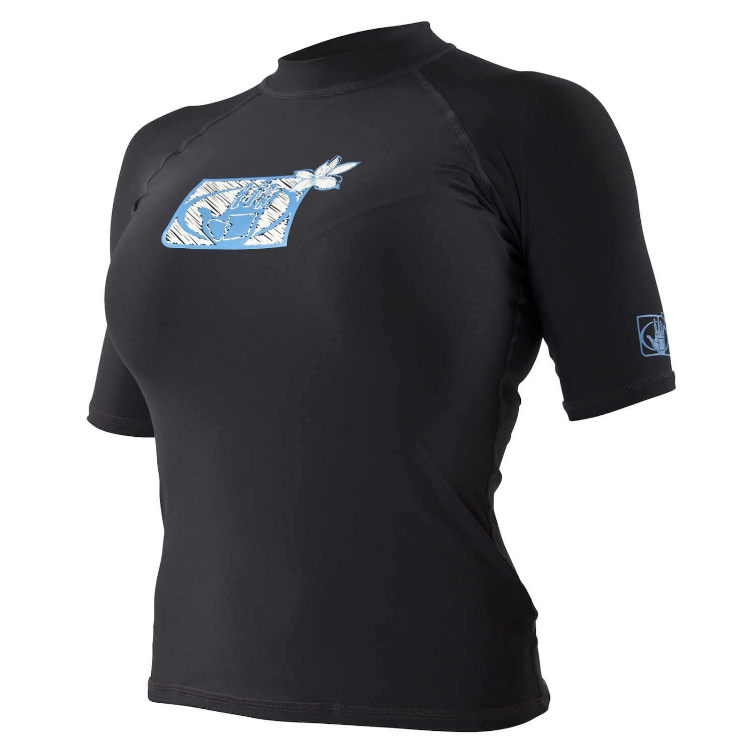 Body Glove Women's Fitted S/S Short Sleeve Rashguard - XL