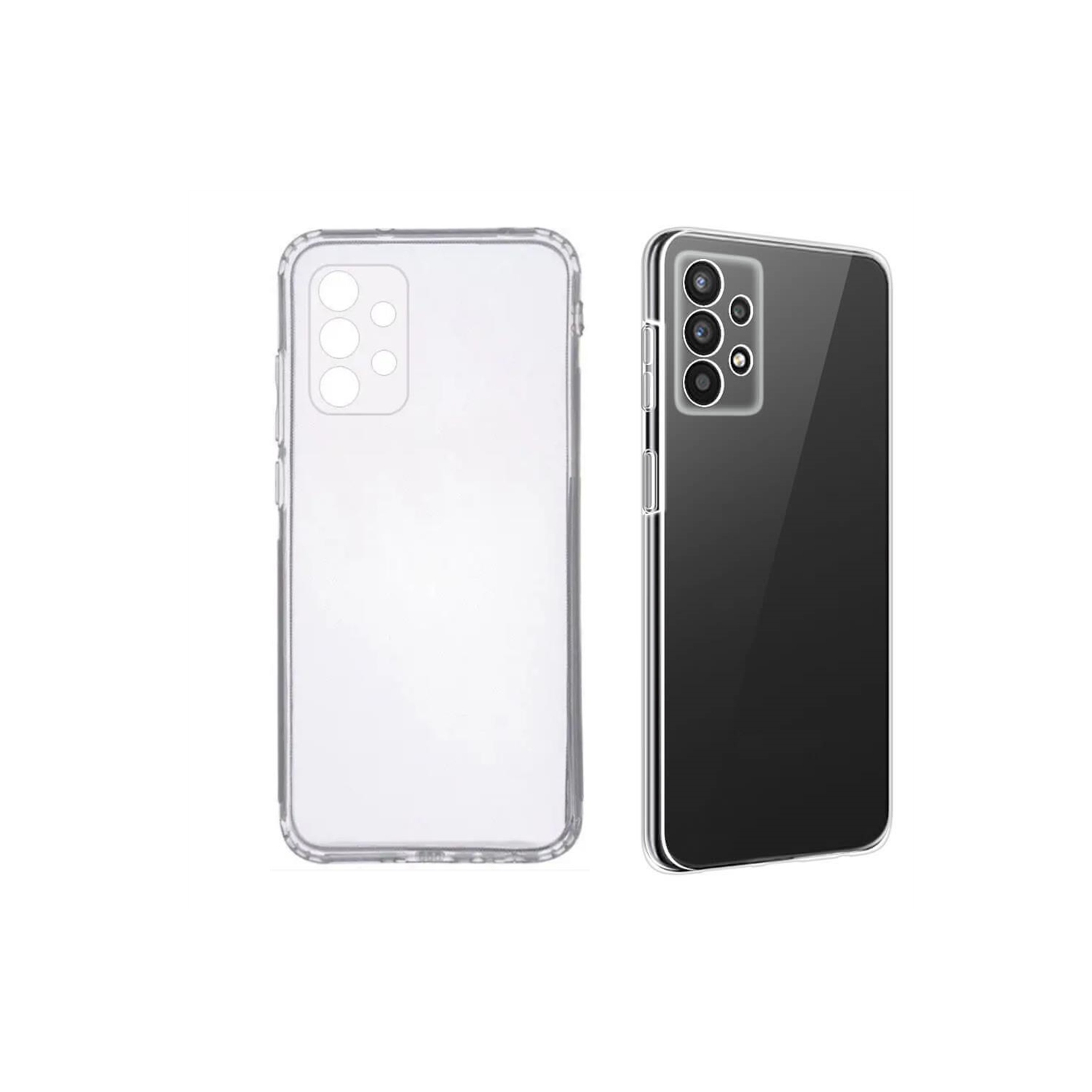 【CSmart】 Thin TPU Silicone Jelly Bumper Soft Case Back Cover for Samsung Galaxy A23 4G / 5G, Clear