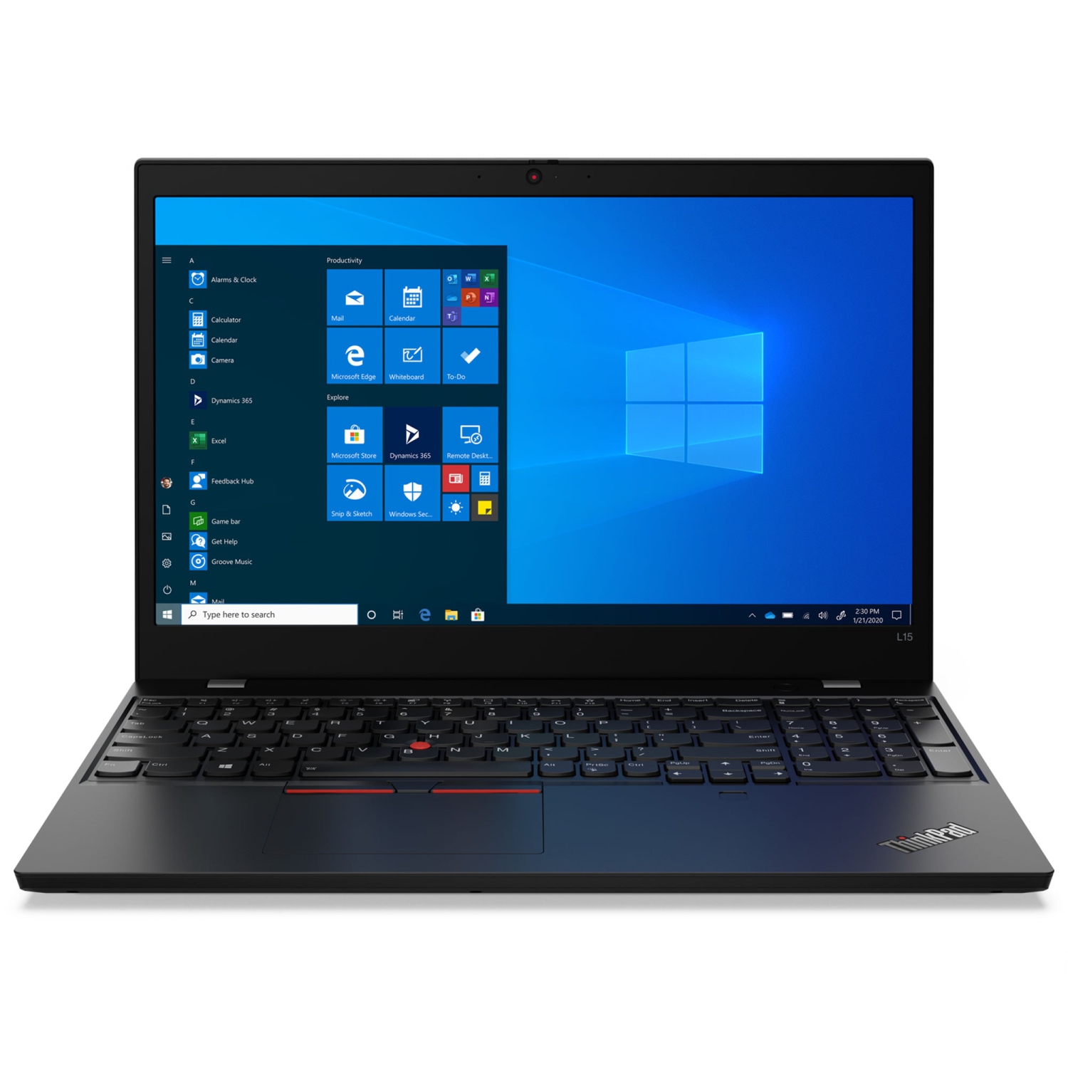 Lenovo ThinkPad L15 Gen 2 Intel Laptop, 15.6" FHD IPS Touch 300 nits, i7-1165G7, UHD Graphics, 16GB, 256GB