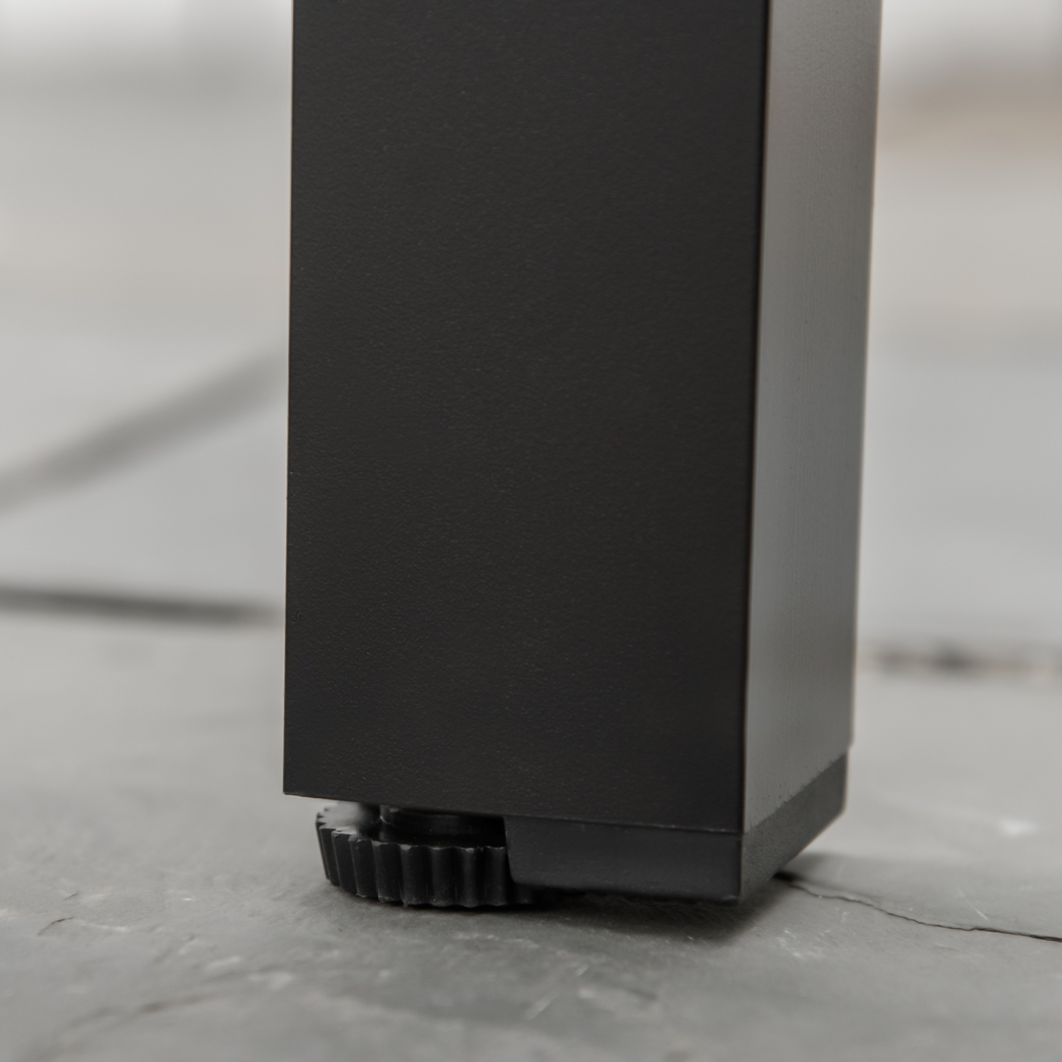 Outsunny – Table de jardin rectangulaire en aluminium pour 6 personnes, 55 larg. X 35.5 larg. X 29.25 haut. pour jardin, noir