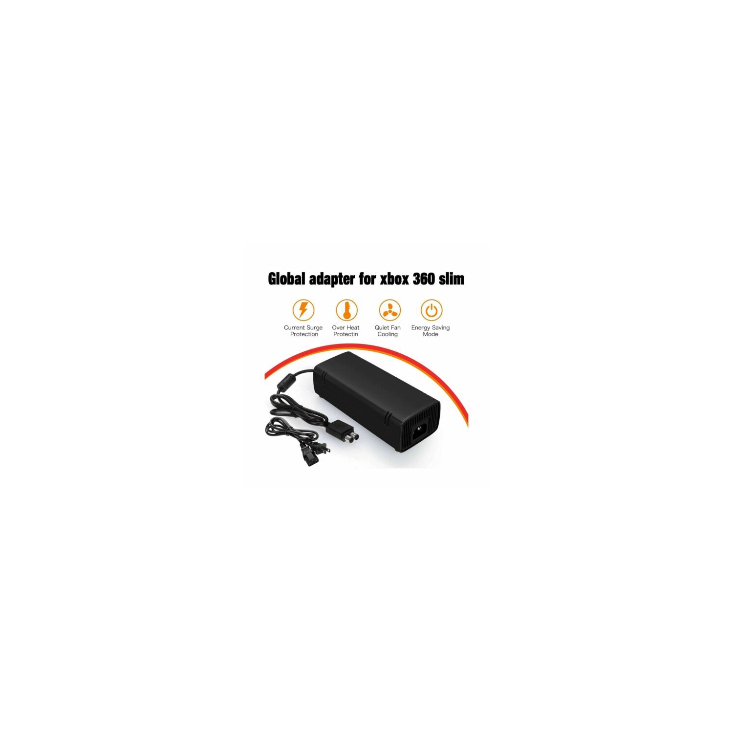 Bloc d’alimentation mince pour Xbox 360, cordon d’alimentation c.a.