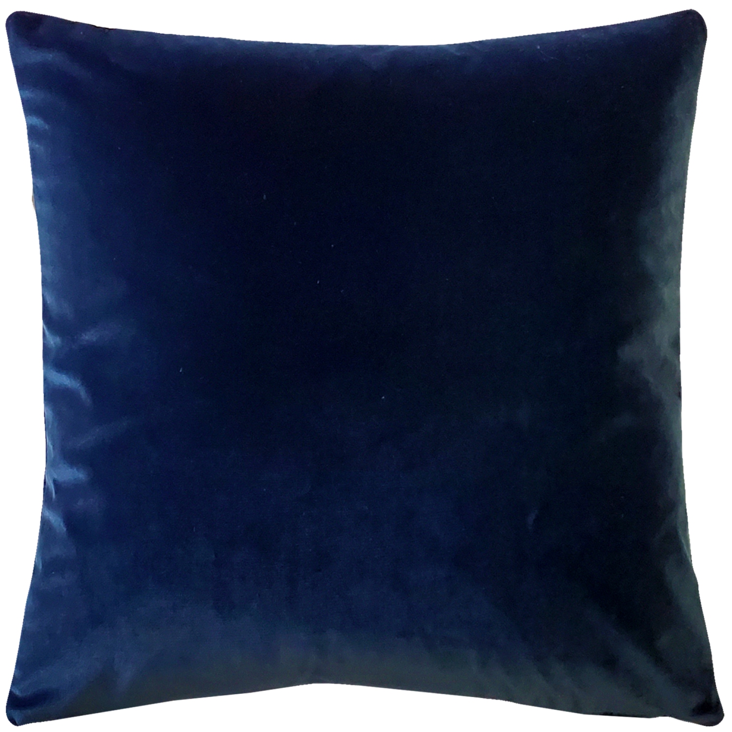 Castello Royal Blue Velvet Throw Pillow 20x20 with Polyfill Pillow Insert