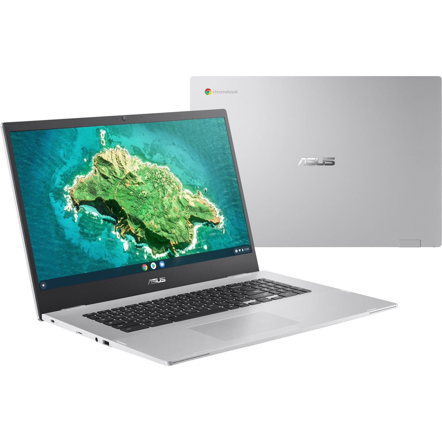 Chromebook de 17,3 po d'ASUS - Argenté transparent