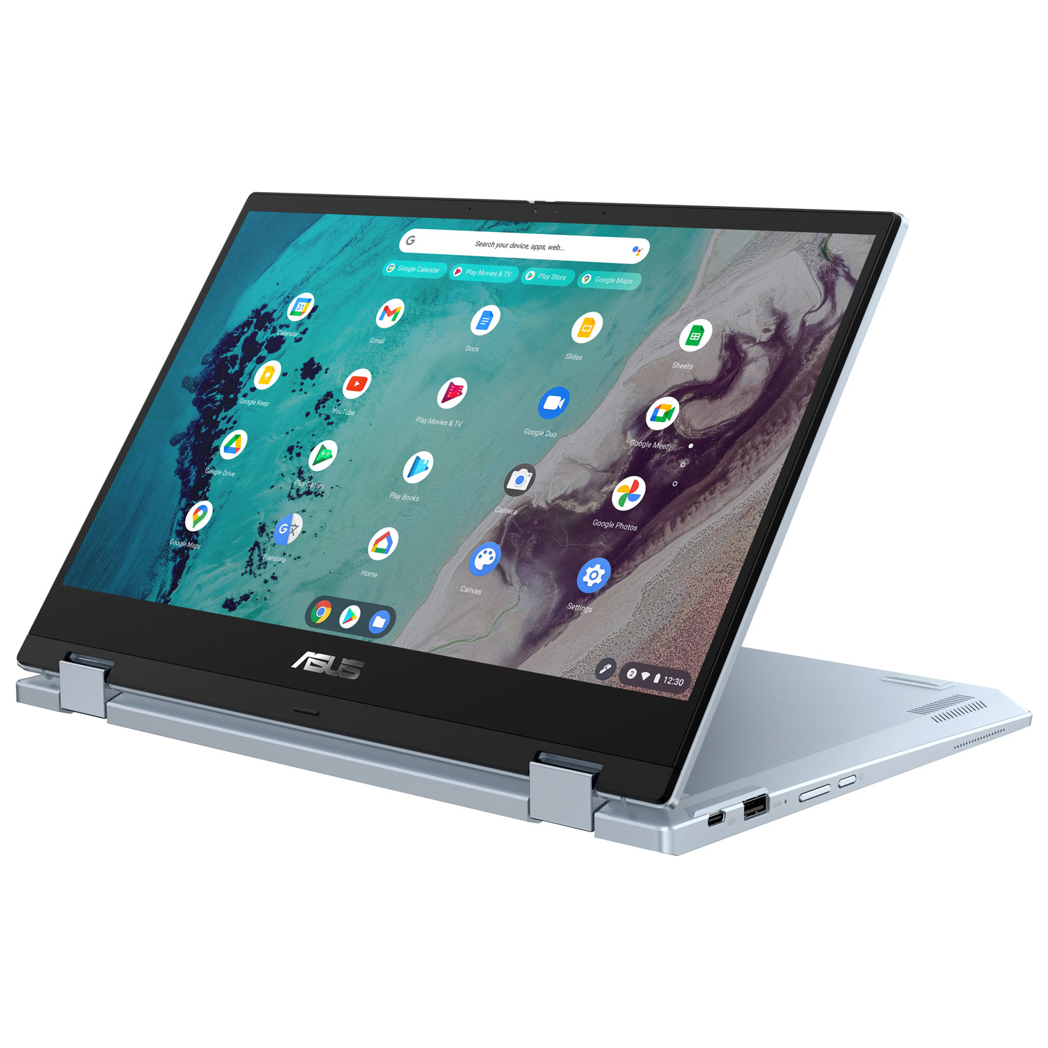 Chromebook Flip 2-en-1 tactile 14 po CX3 d'ASUS - Bleu IA
