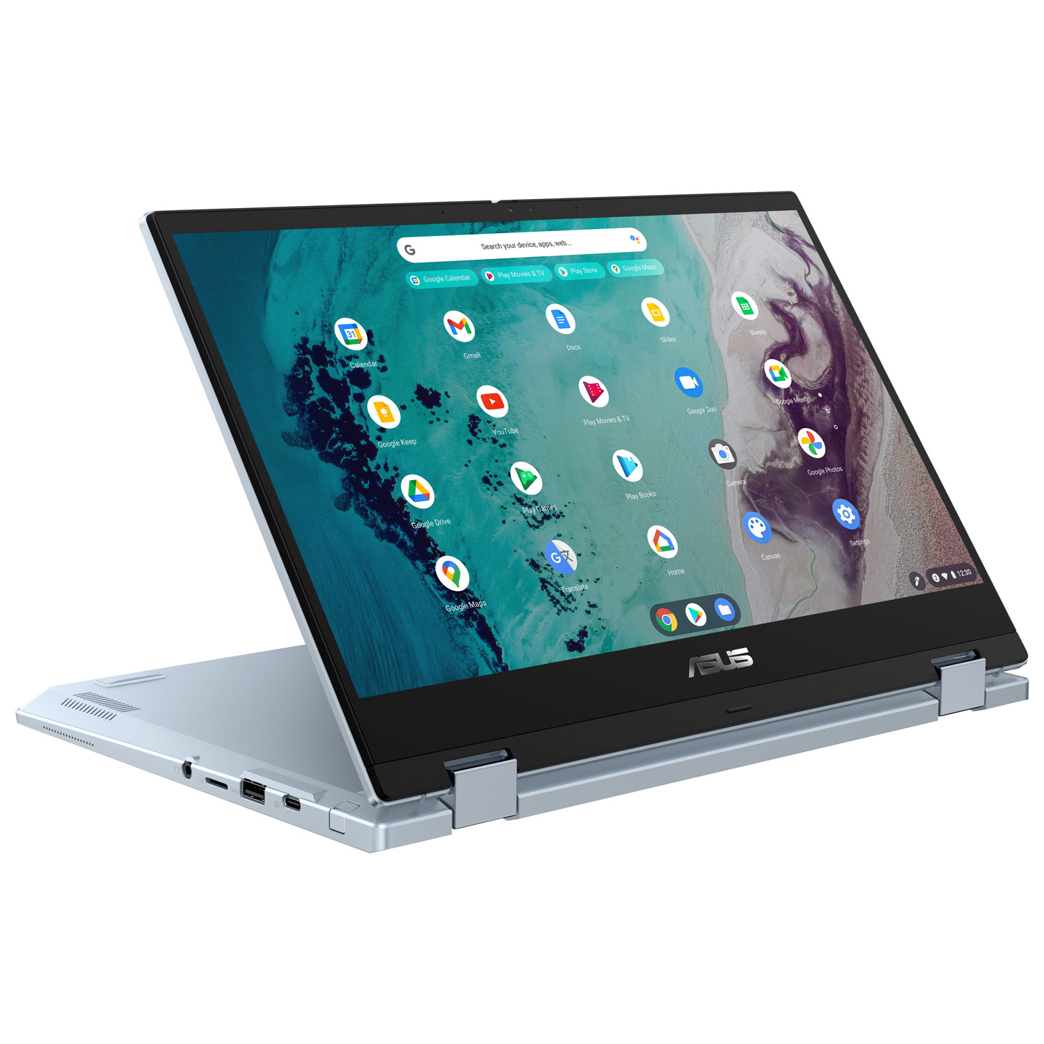 Chromebook Flip 2-en-1 tactile 14 po CX3 d'ASUS - Bleu IA