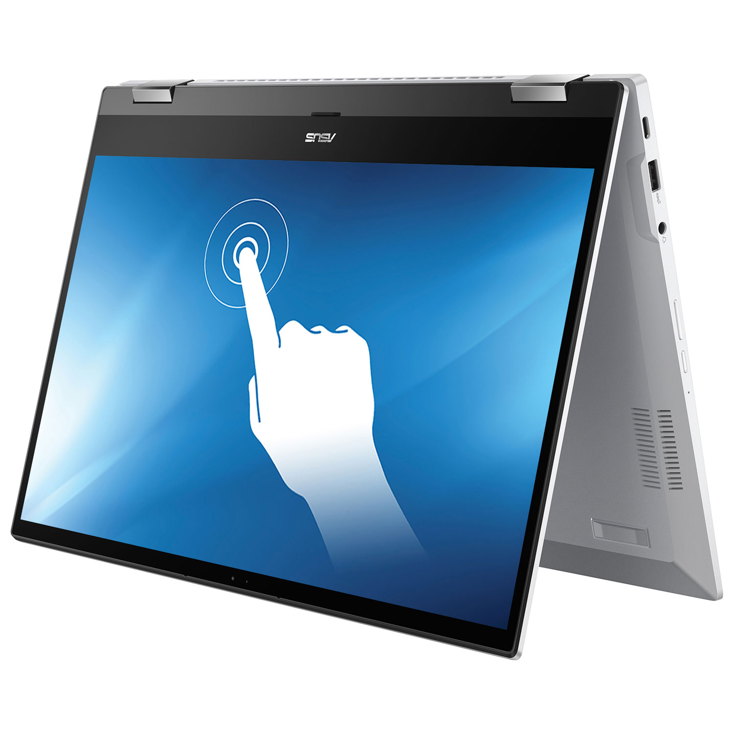 ASUS CX5 15.6" Touchscreen 2-in-1 Chromebook Flip - White/Black (i5-1135G7/512GB PCIe SSD/16GB RAM/Chrome OS)