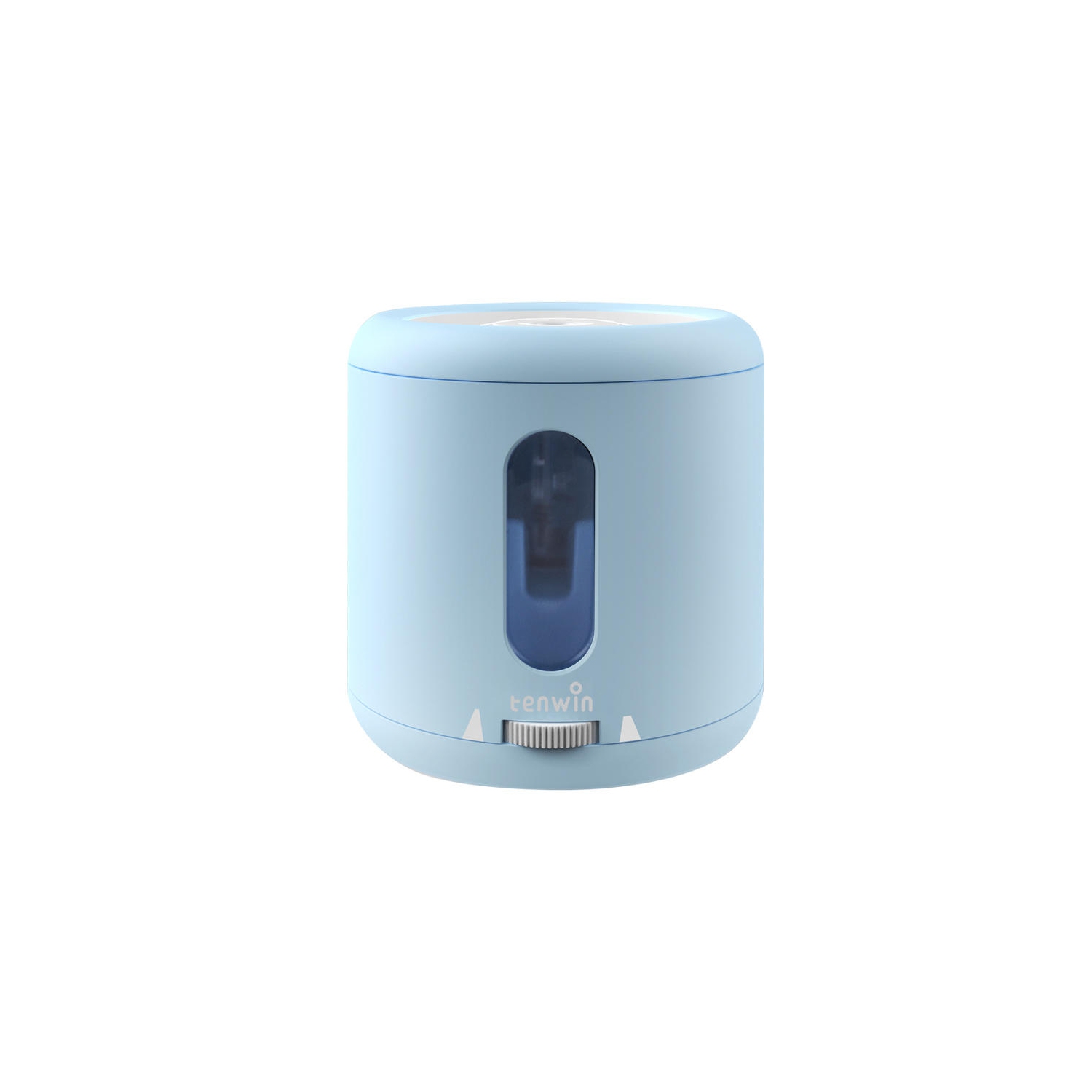Battery or USB Powered Electric Pencil Sharpener, Tip Size Adjustable for use at home, school, office , Blue