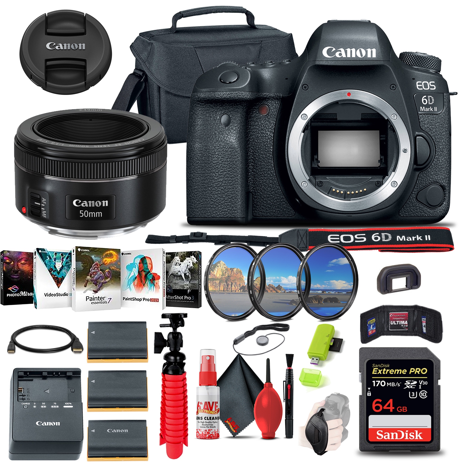 Canon EOS 6D Mark II DSLR Camera (1897C002) Ultimate Graphic