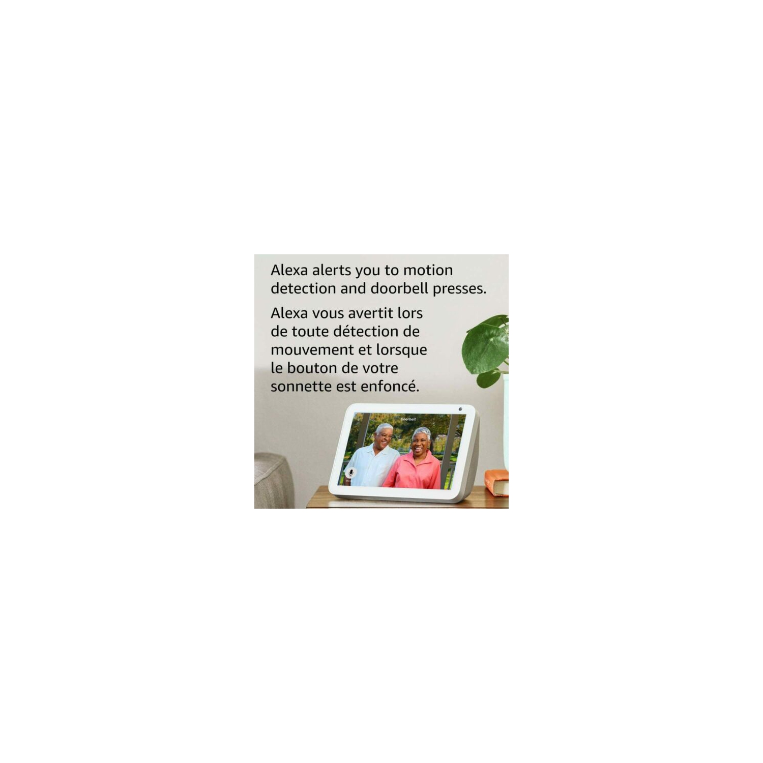 Smart Alexa Enabled 2 Way Audio 1080p HD Video Doorbell W/ Custom Alerts Black