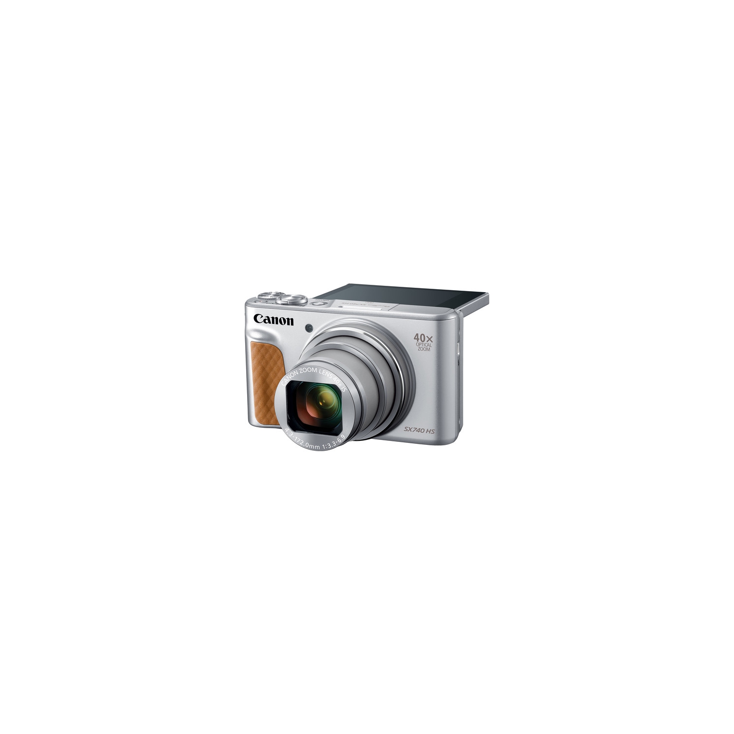 Appareil photo numérique PowerShot SX740 HS de Canon - Argenté avec étui et trépied