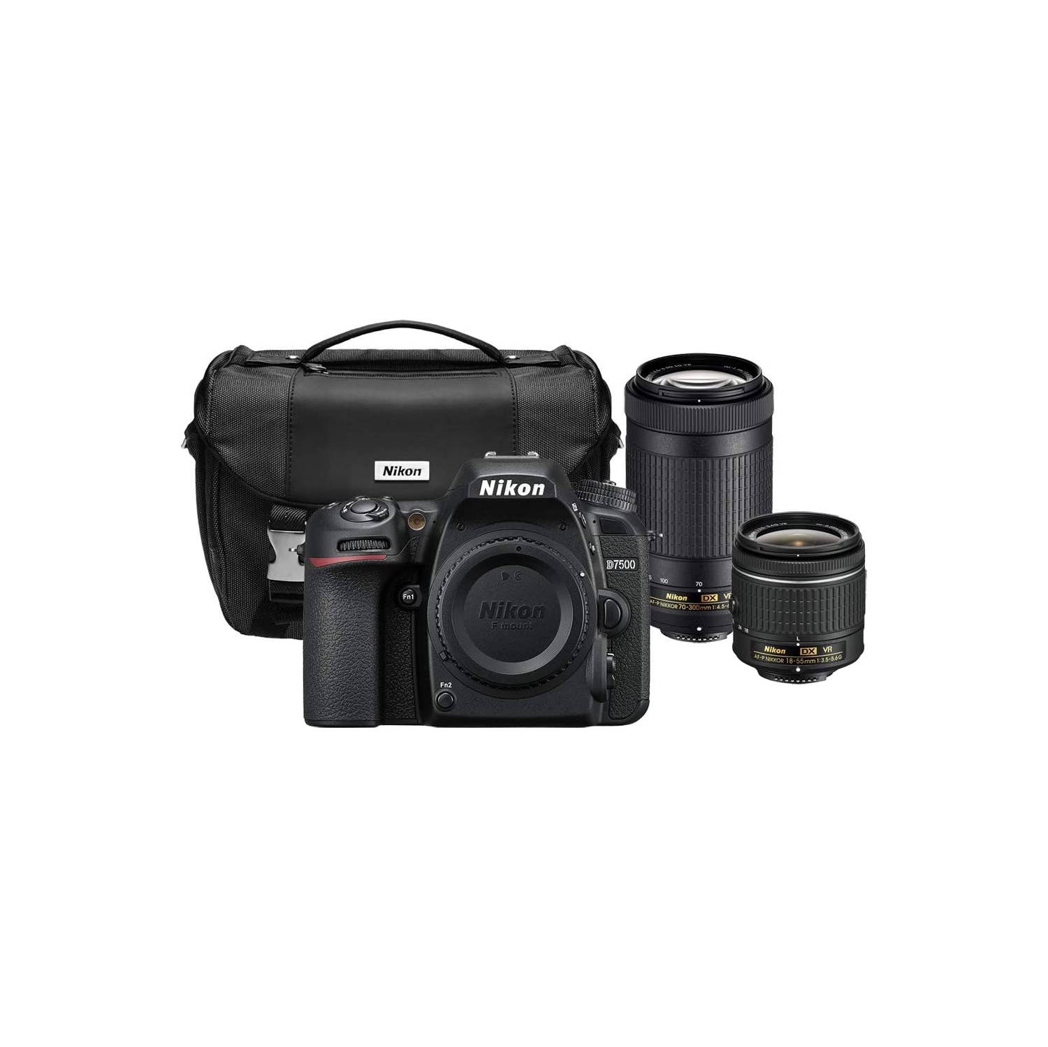 Nikon D7500 20.9MP DX-Format DSLR Digital Camera Dual Lens Bundle - (Renewed)