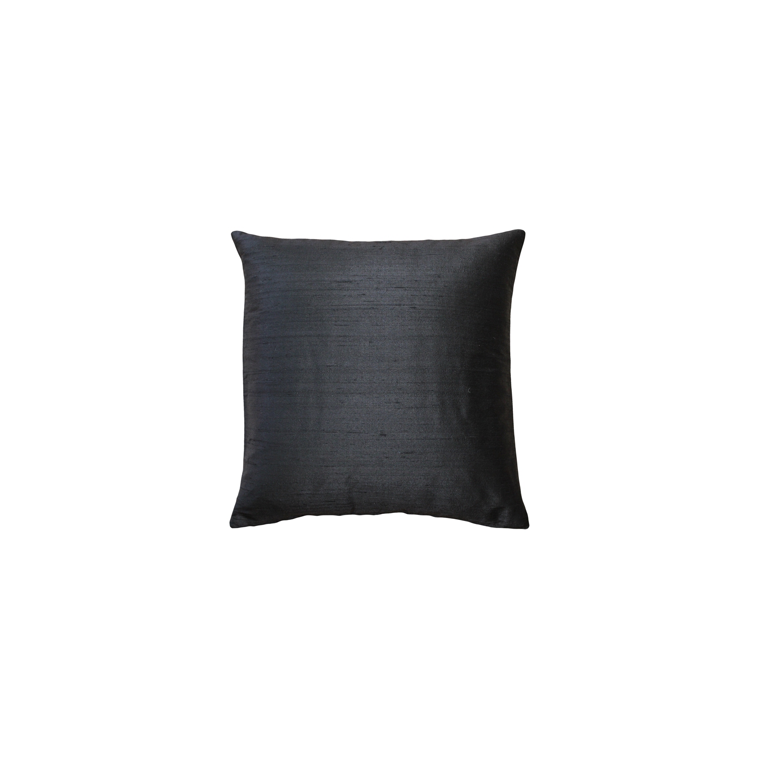 Sankara Black Silk Throw Pillow, 20"x20"