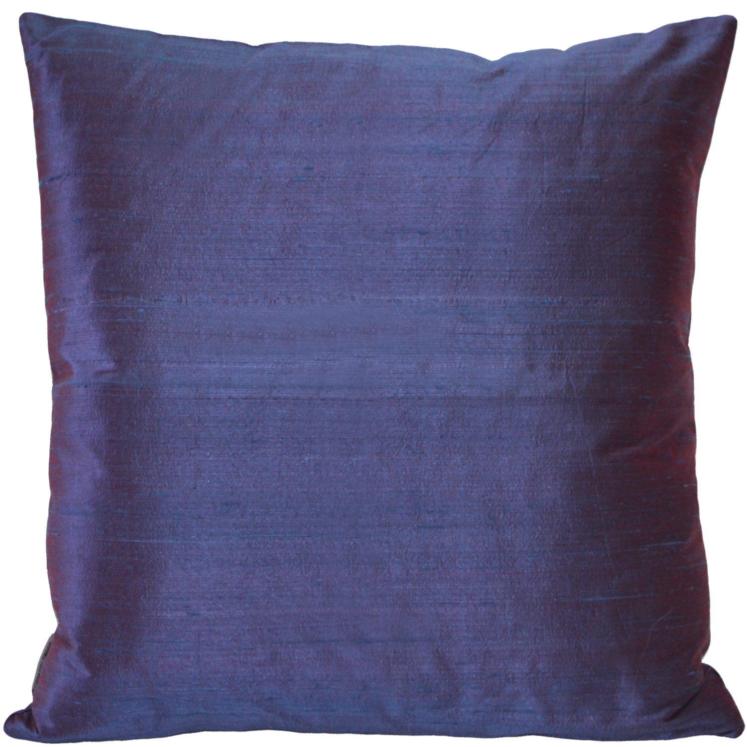 Sankara Purple Silk Throw Pillow, 18"x18"