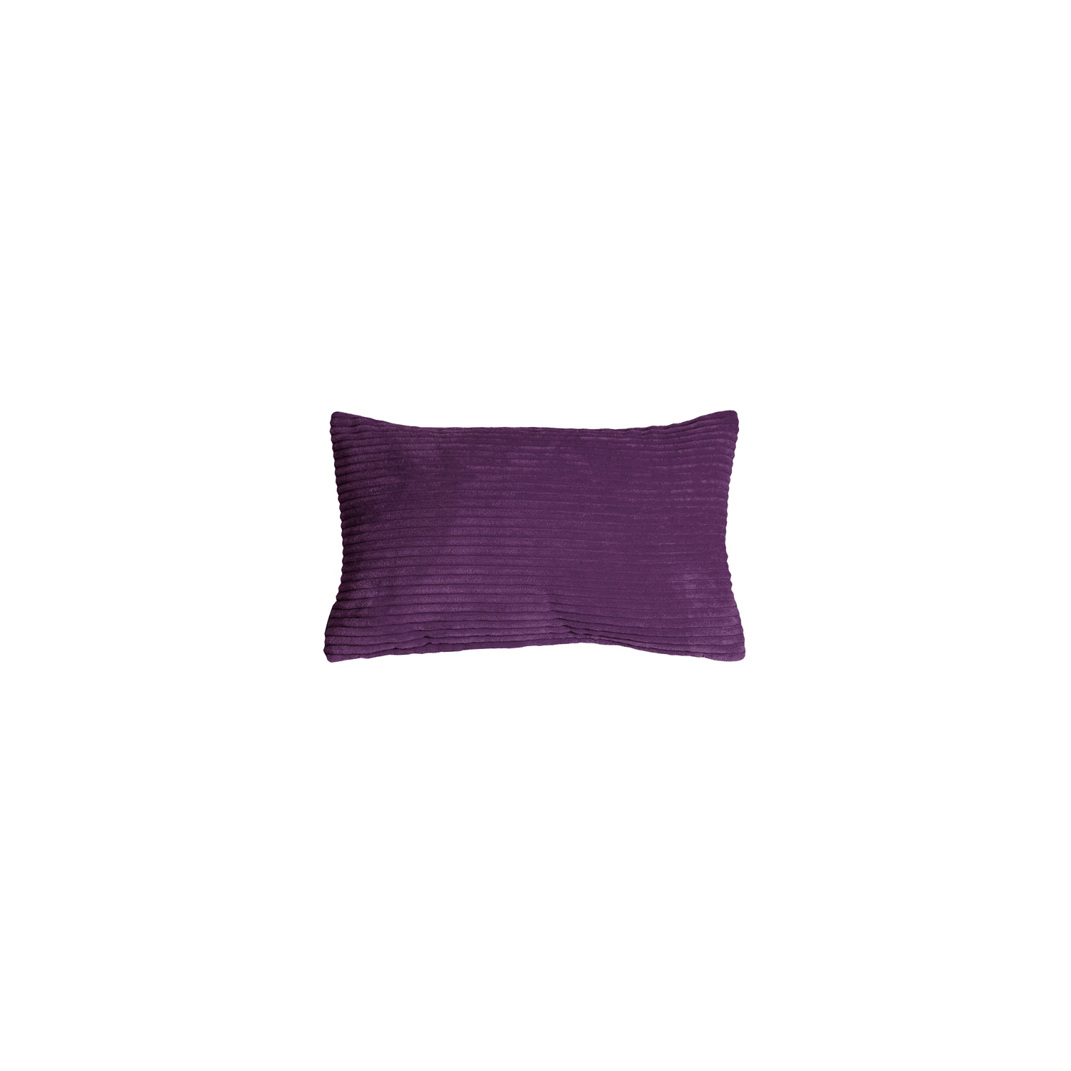 Wide Wale Corduroy Purple Throw Pillow, 12"x20"