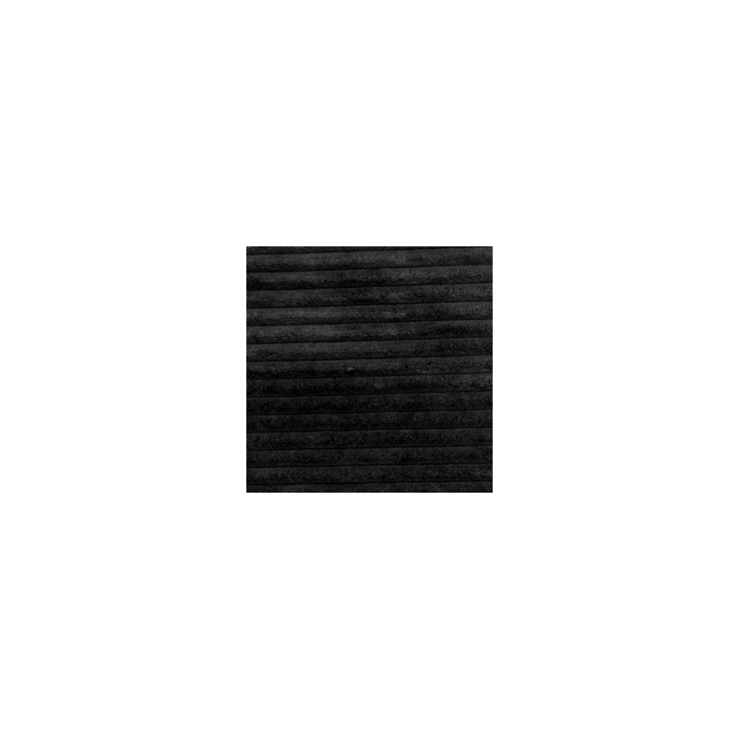 Wide Wale Corduroy Black Throw Pillow, 12"x20"