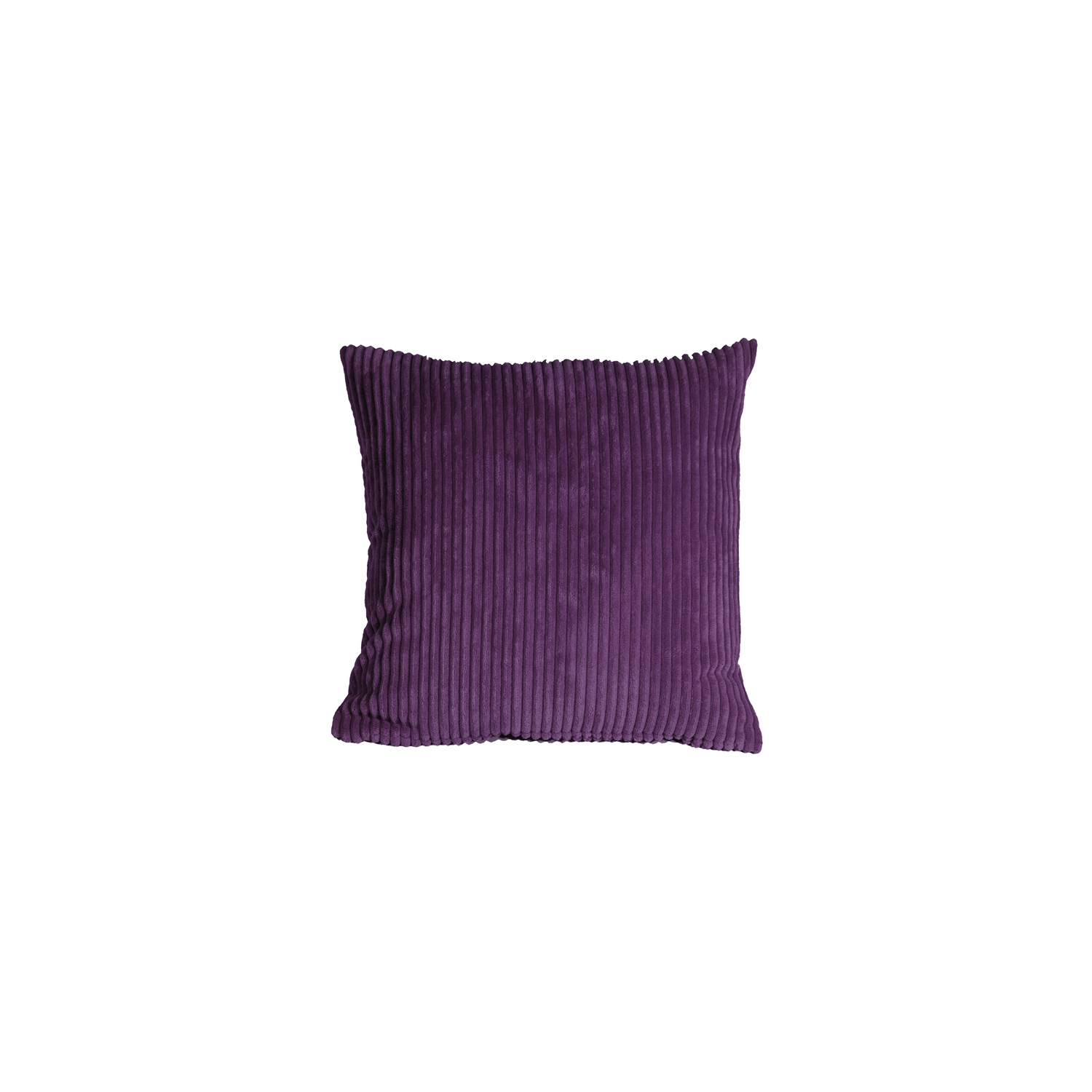 Wide Wale Corduroy Purple Throw Pillow, 22"x22"