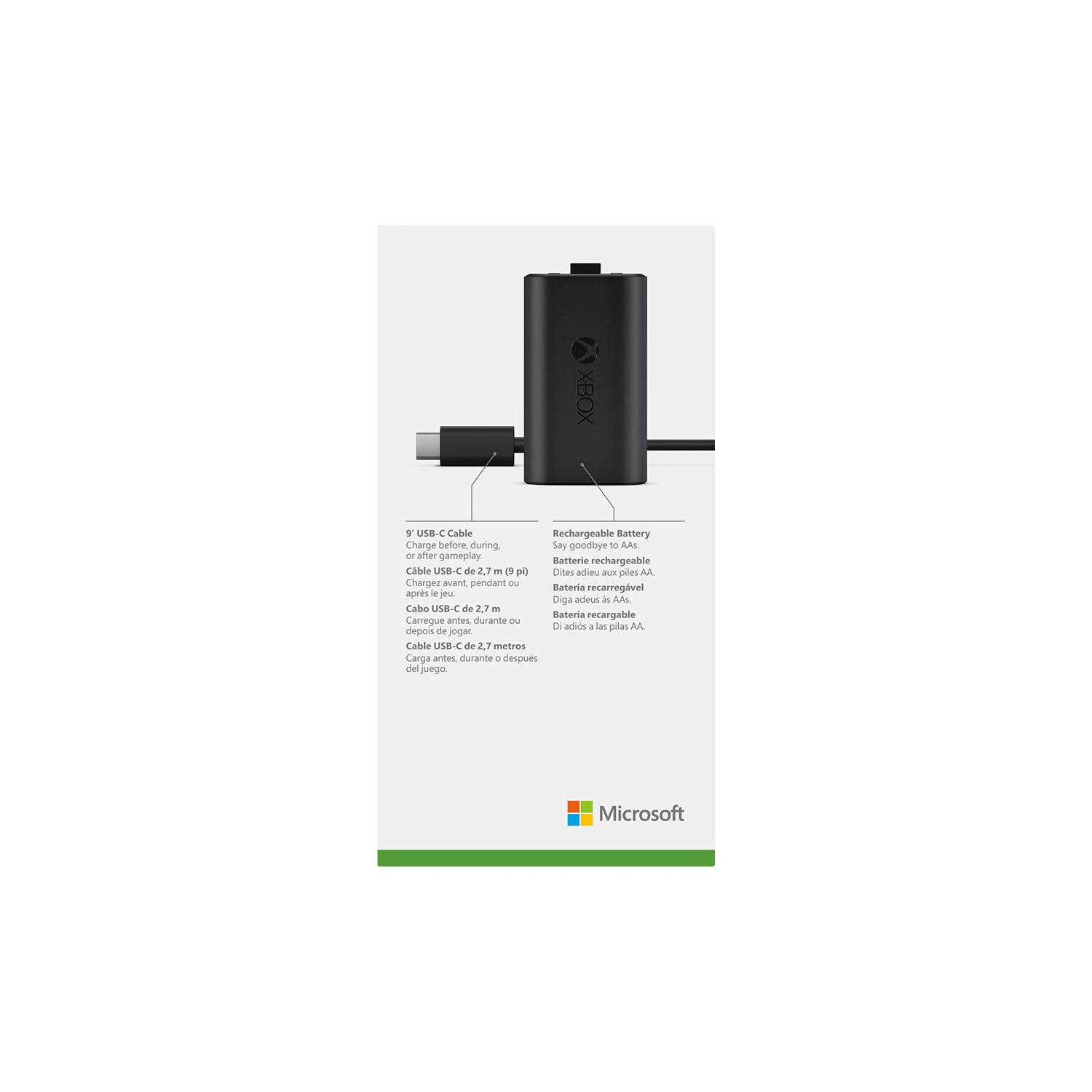 Xbox Rechargeable Battery + USB-C Cable [Xbox One Accessory]