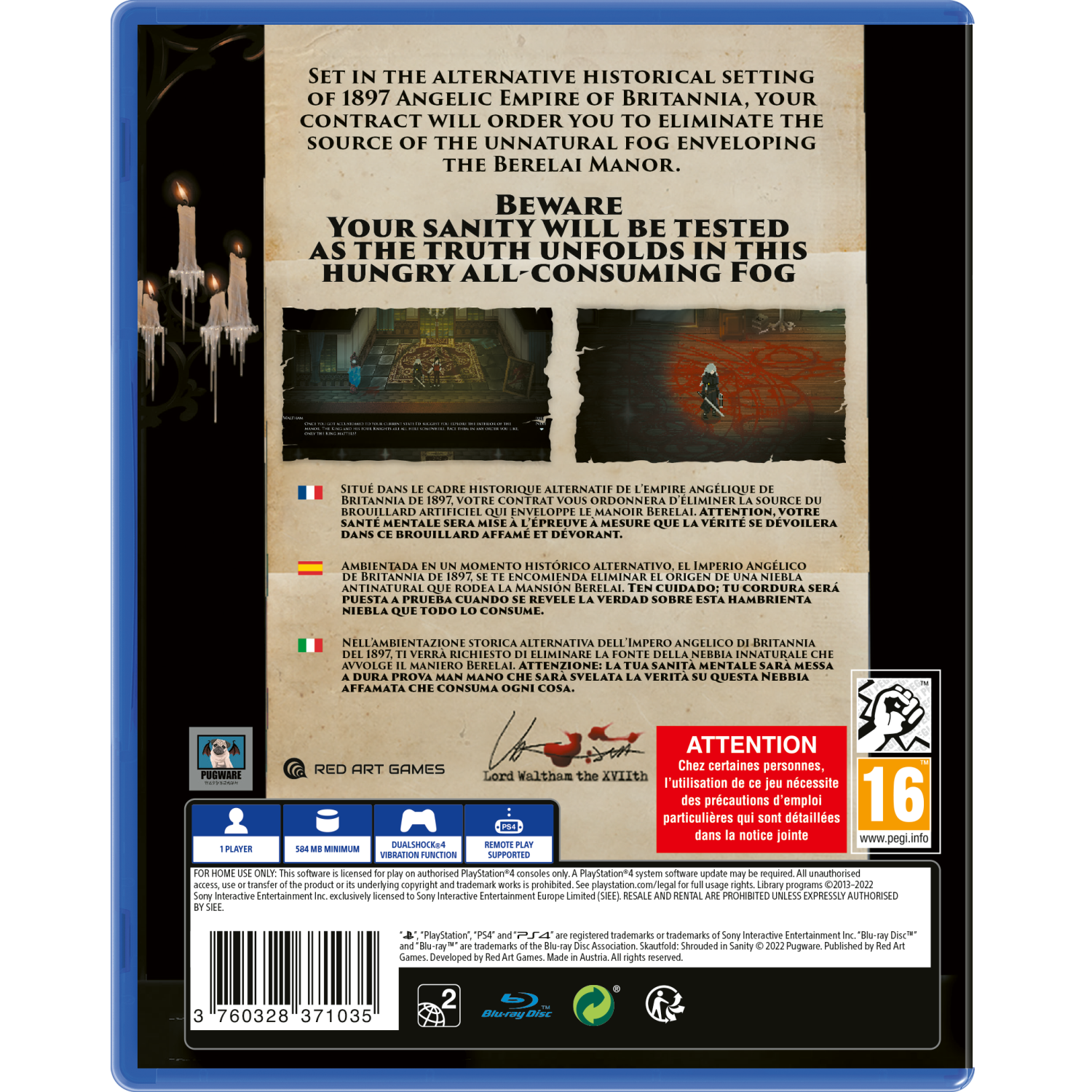 Skautfold: Shrouded in Sanity [PlayStation 4]