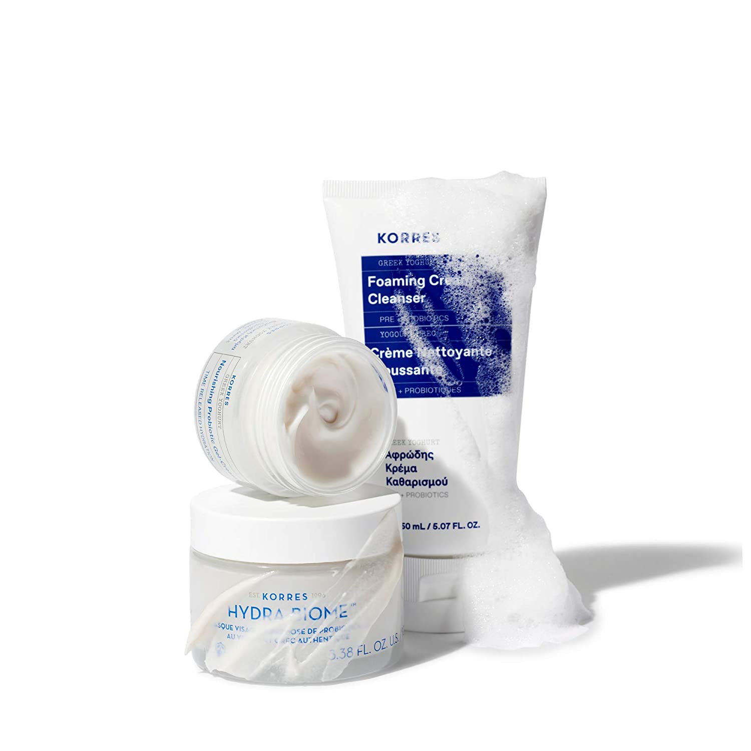 Crème-gel-crème nourrissante probiotique au yogourt grec Korres - 40 ml [soins de la peau]